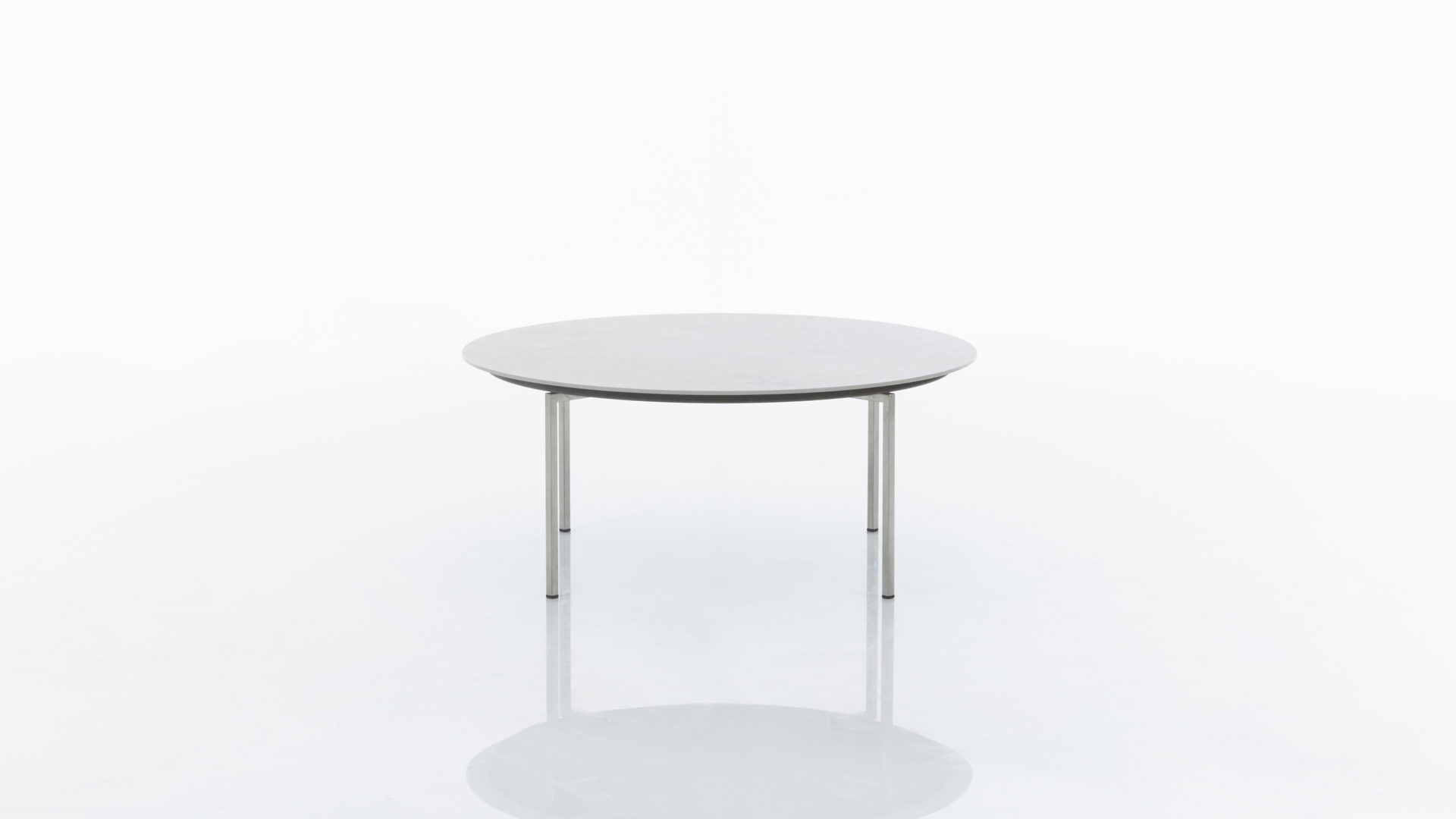 Interliving Couchtisch Serie 6201 Couchtisch Weisse Glasplatte