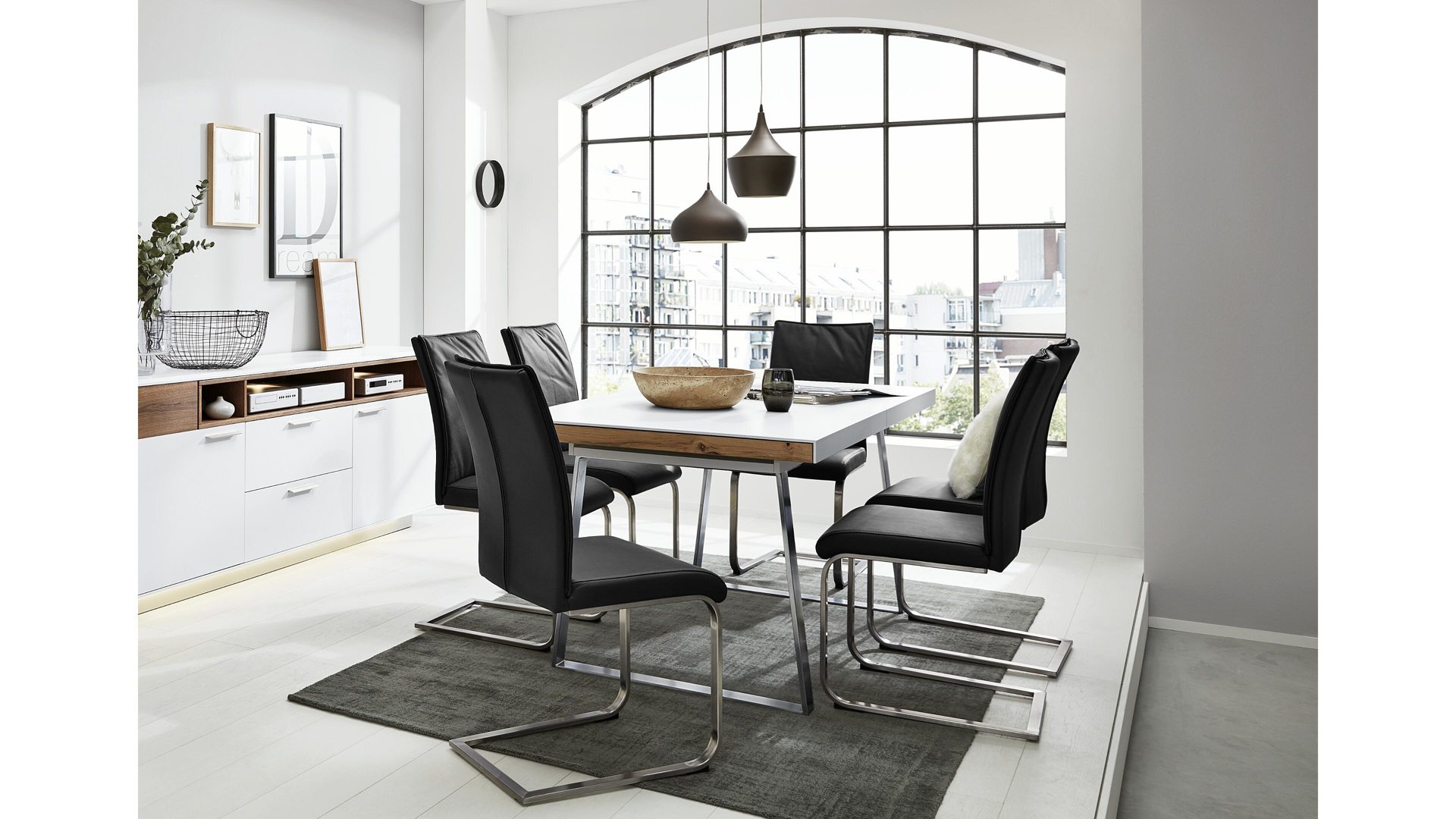 Interliving Wohnzimmer Serie 2102 Esstisch Dunkles Asteiche Furnier