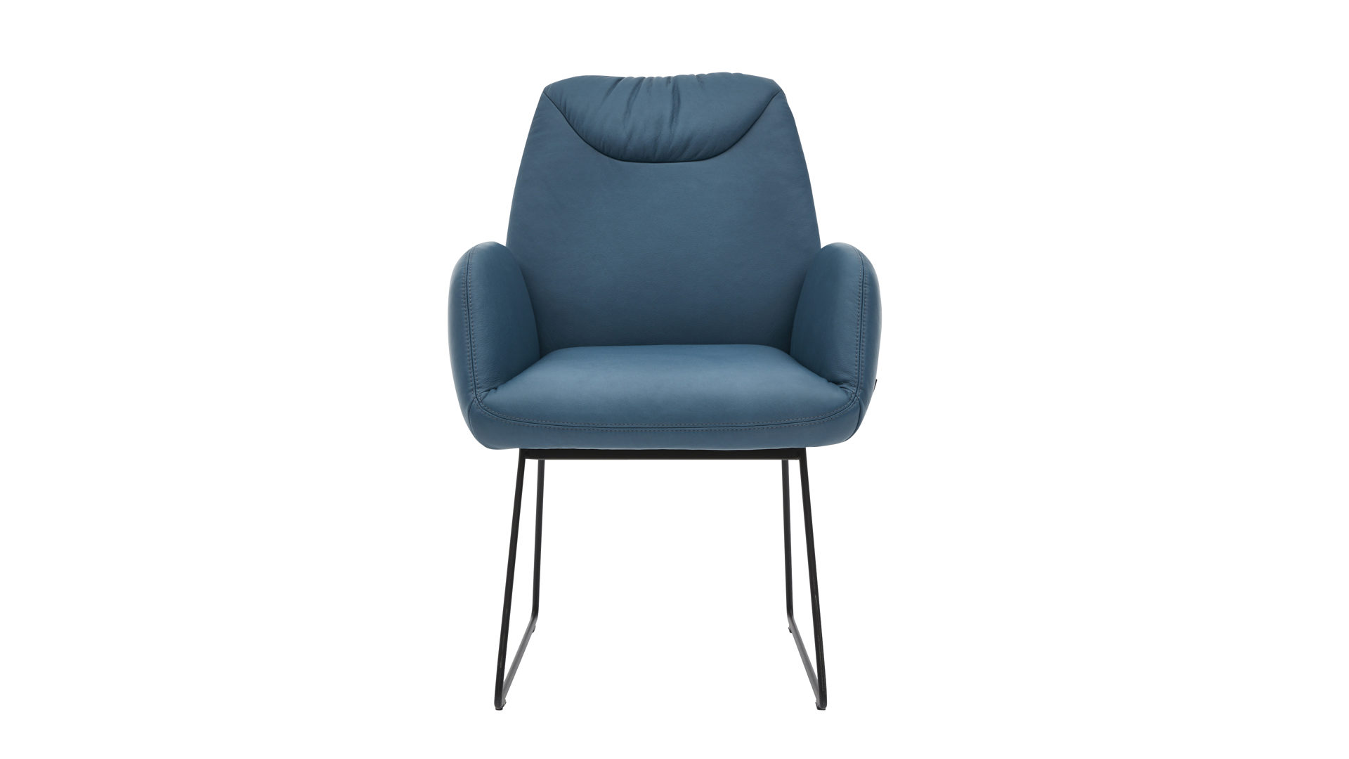 Interliving Esszimmer Serie 5501 Armlehn Lederstuhl Petrolfarbenes Leder