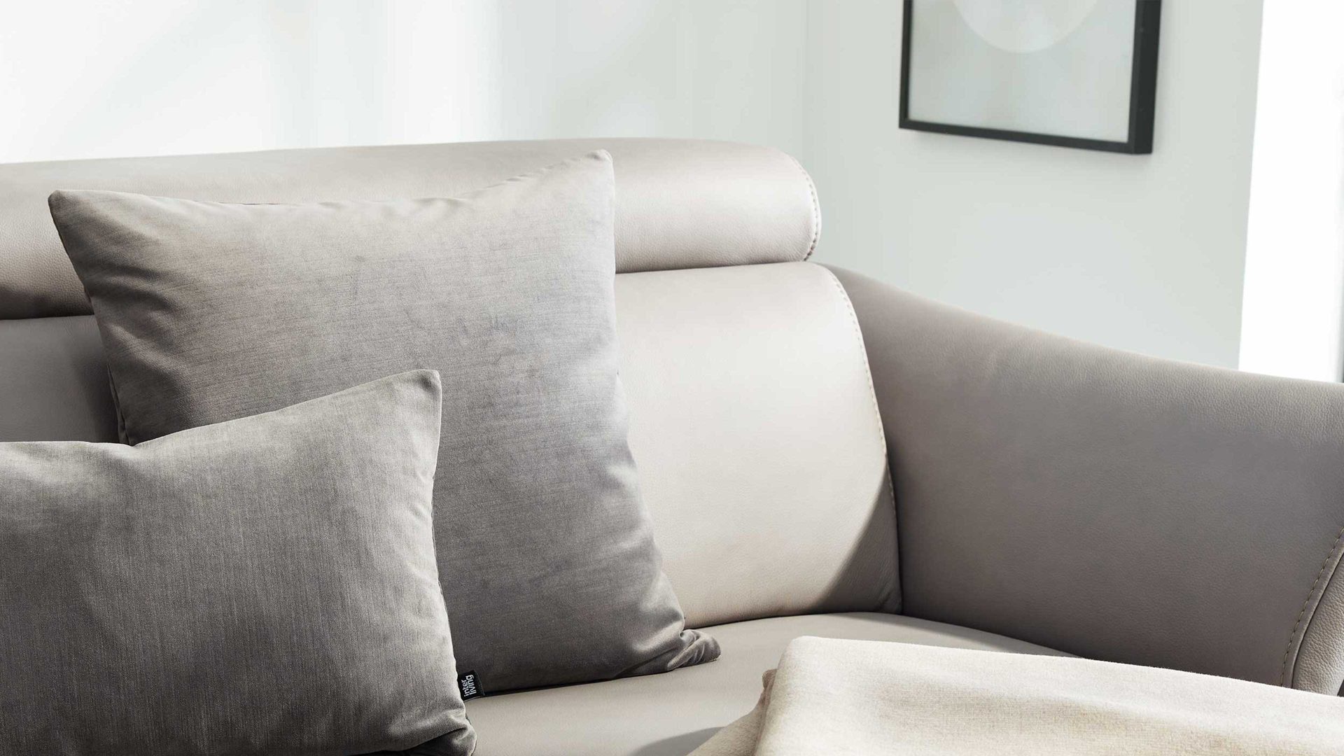 Silber grau Strass Samt Kissen