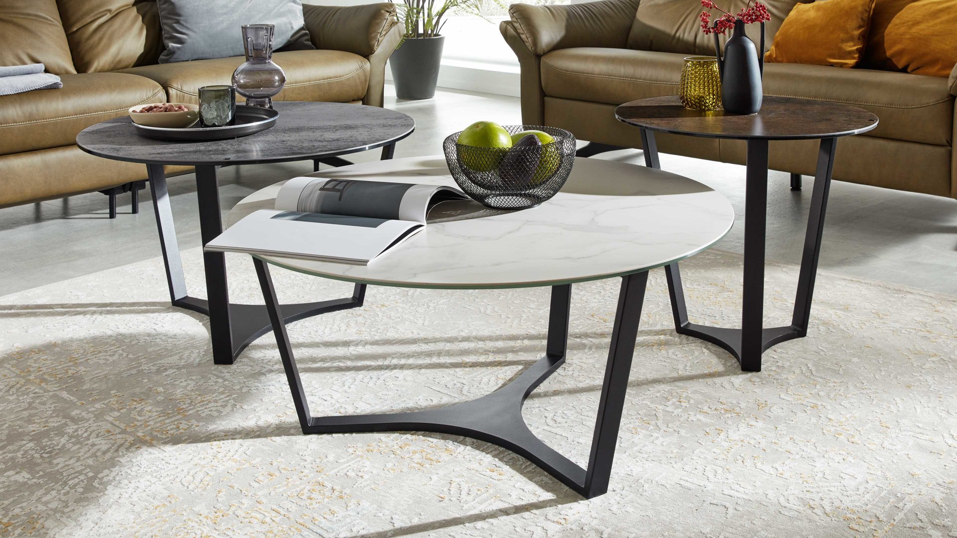 interliving couchtisch serie 6208 - couchtisch ct175ma, marmor