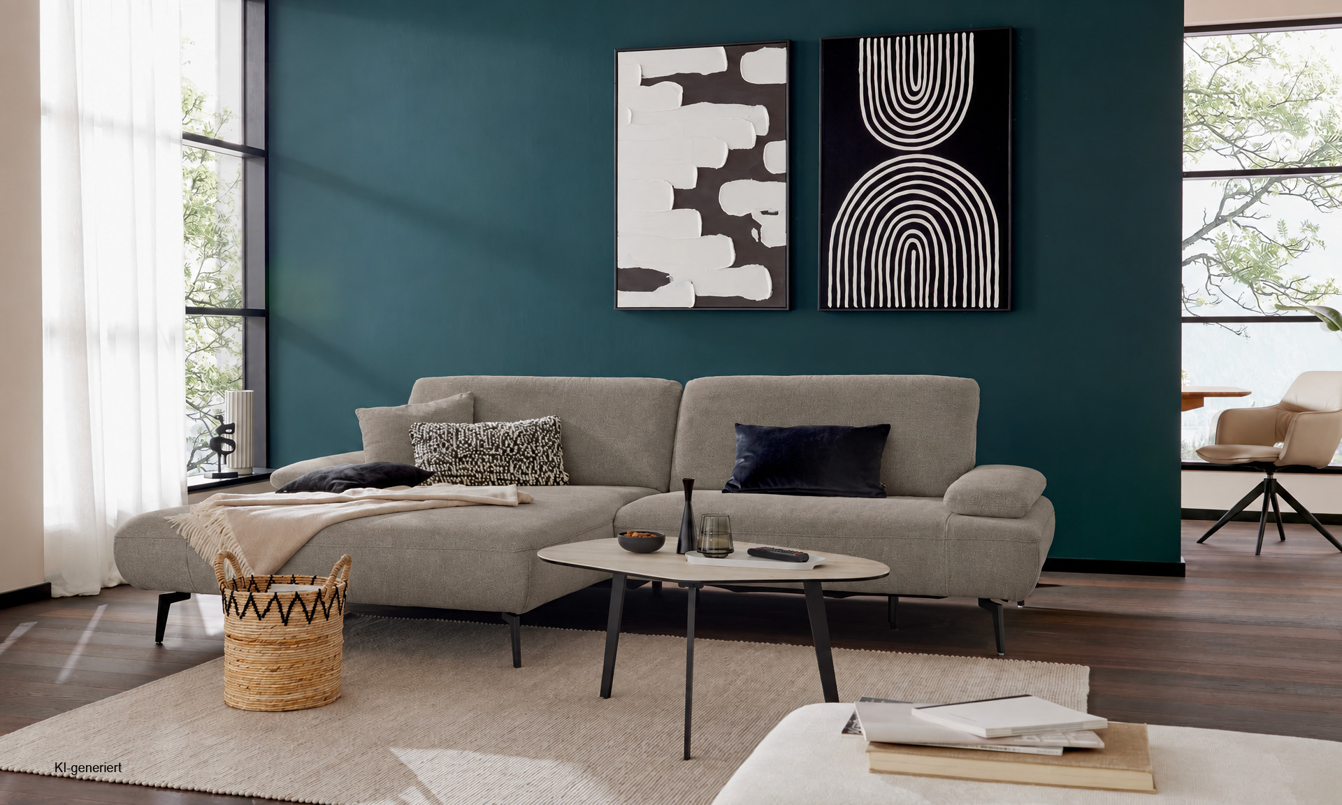 IL4306 Cyber mandel Ecksofa links ohne Funktionen