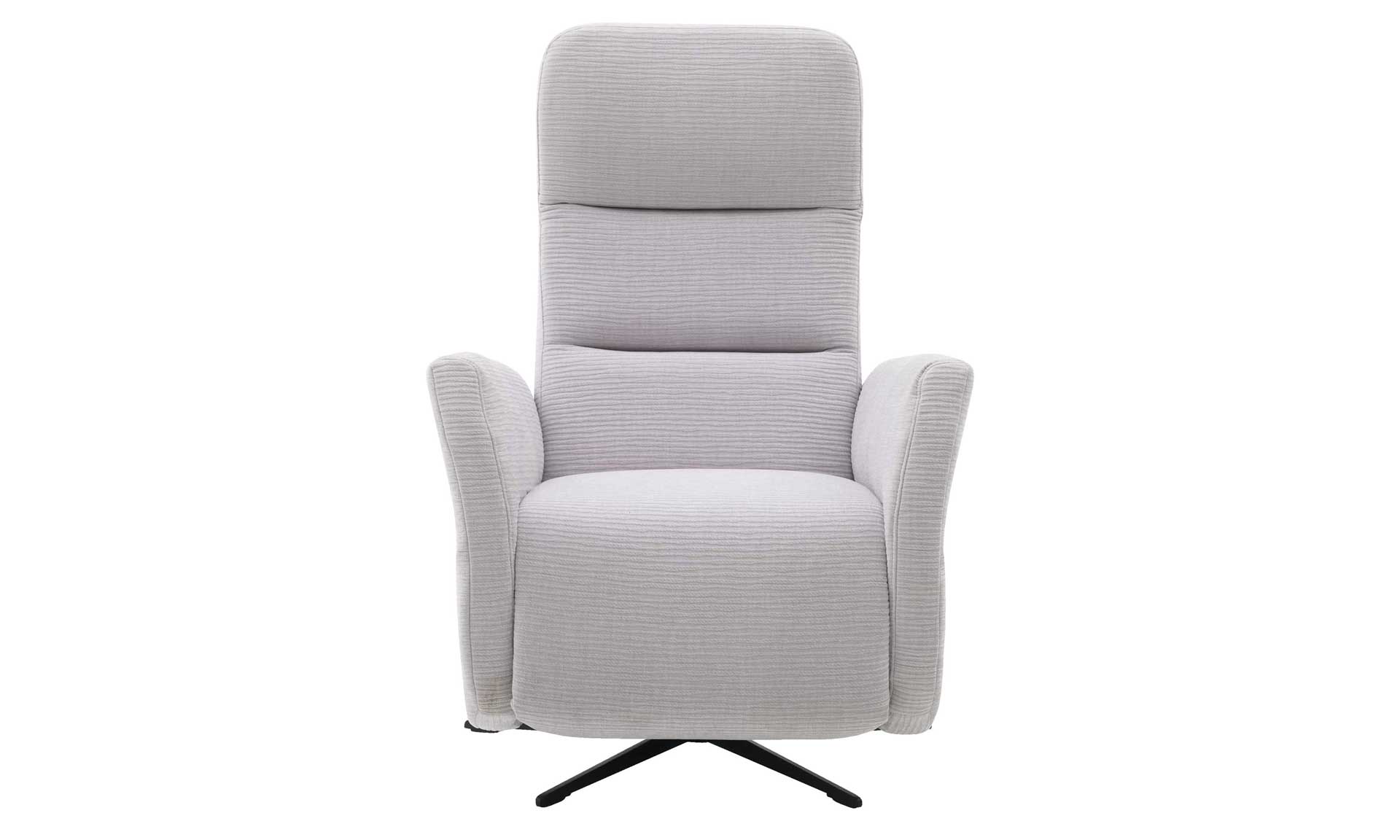 Relaxsessel in silbergrauer Cord-Optik