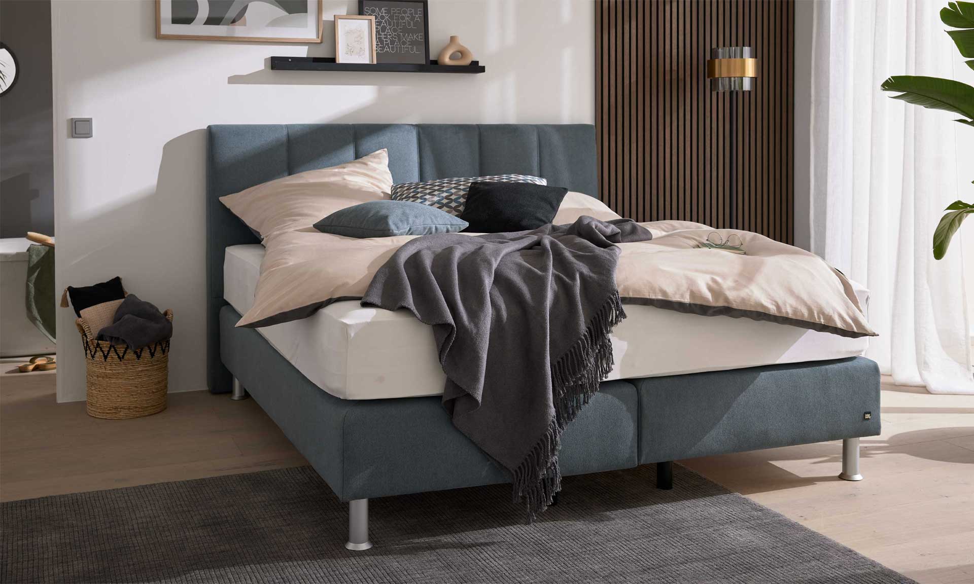IL1402 Boxspringbett Nele steel