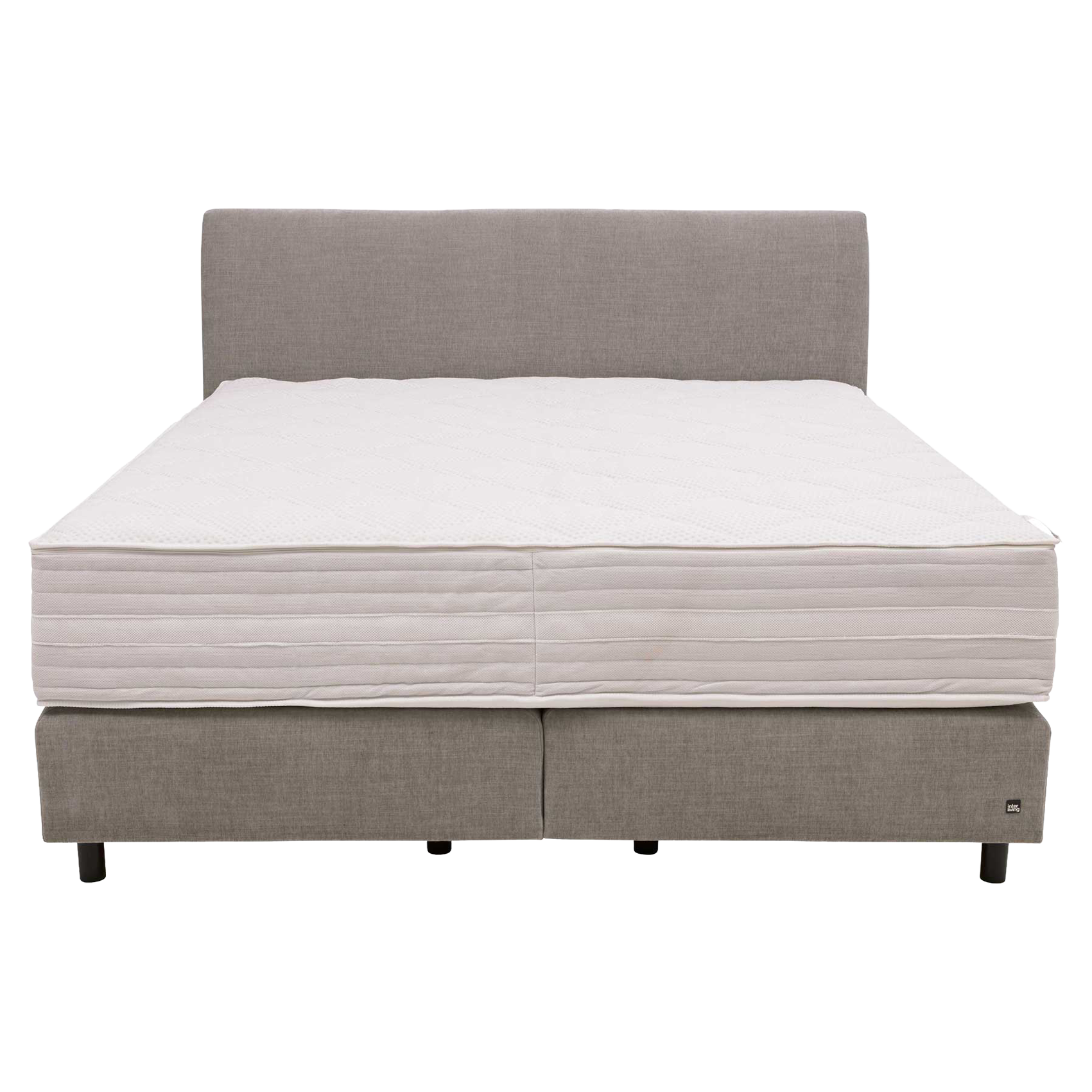 IL1401 Boxspringbett Rob silver frontaler Freisteller