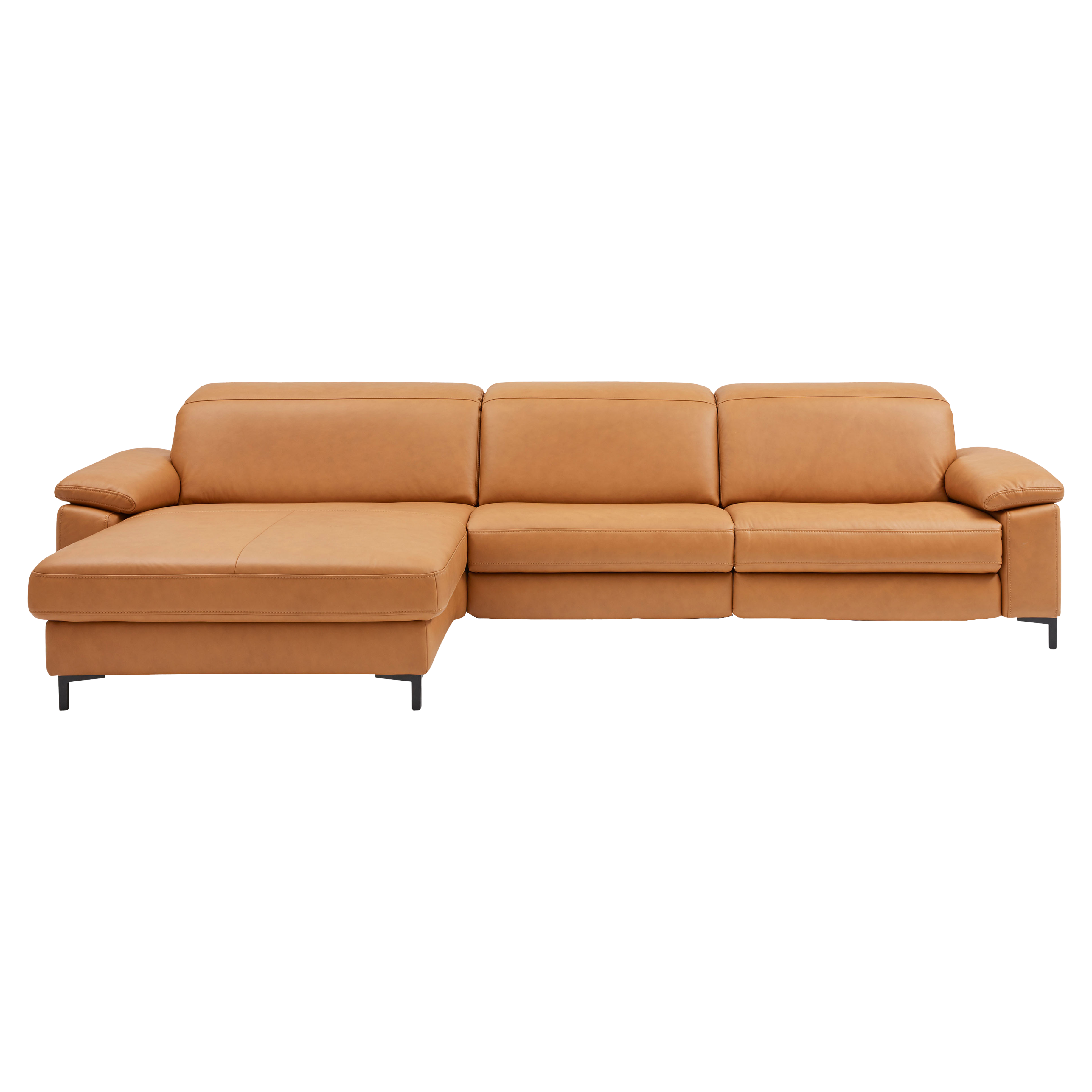 Ecksofa Leder Kurkuma
