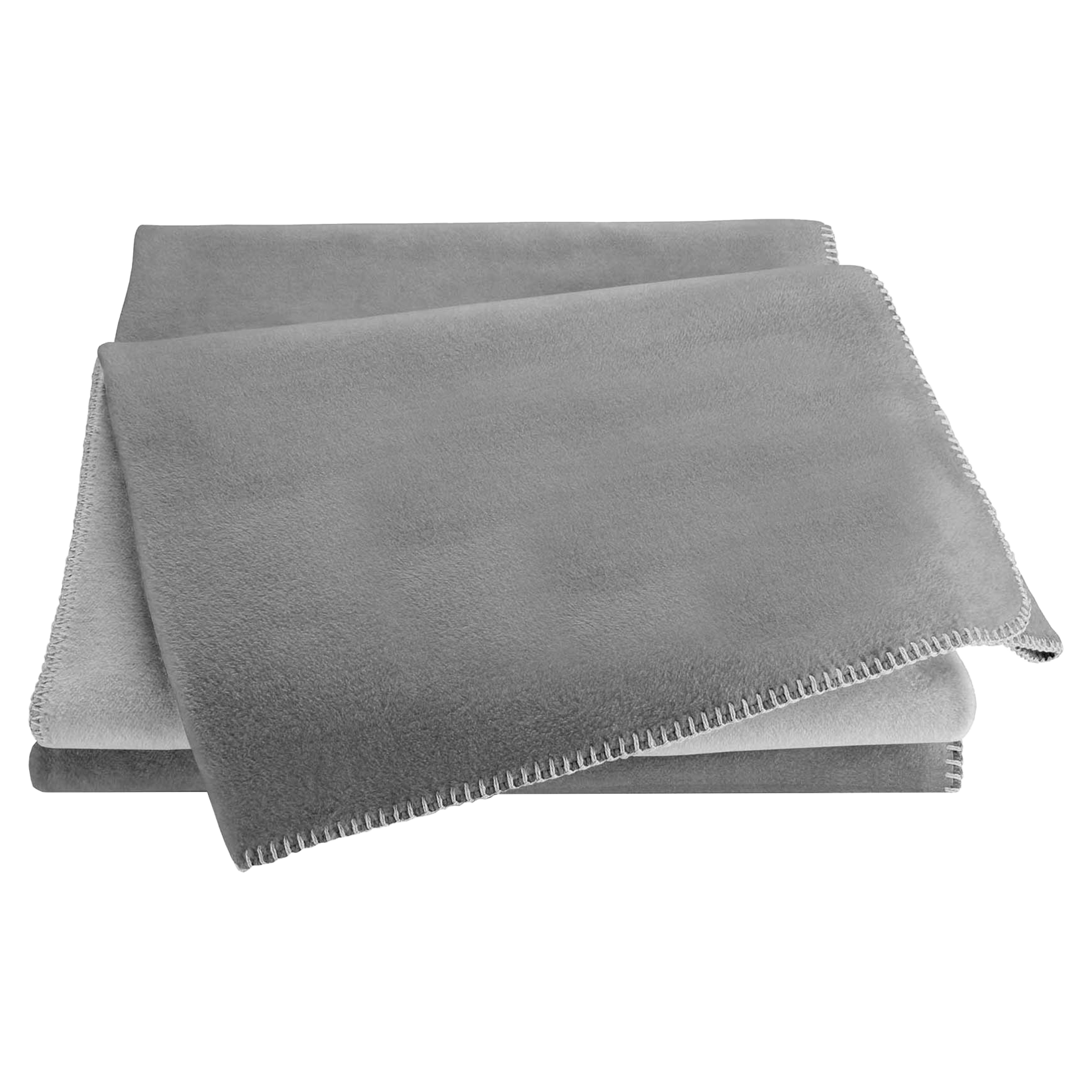Kuscheldecke zum Wenden in Schiefer und Eisgrau