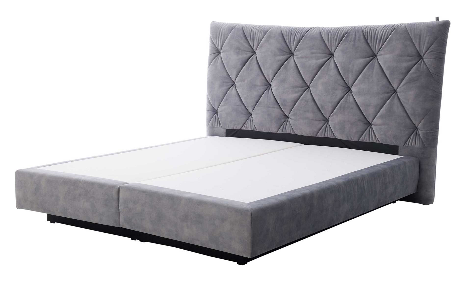 IL1420 Auri silver Boxspringbett Freisteller Bettkastenbox