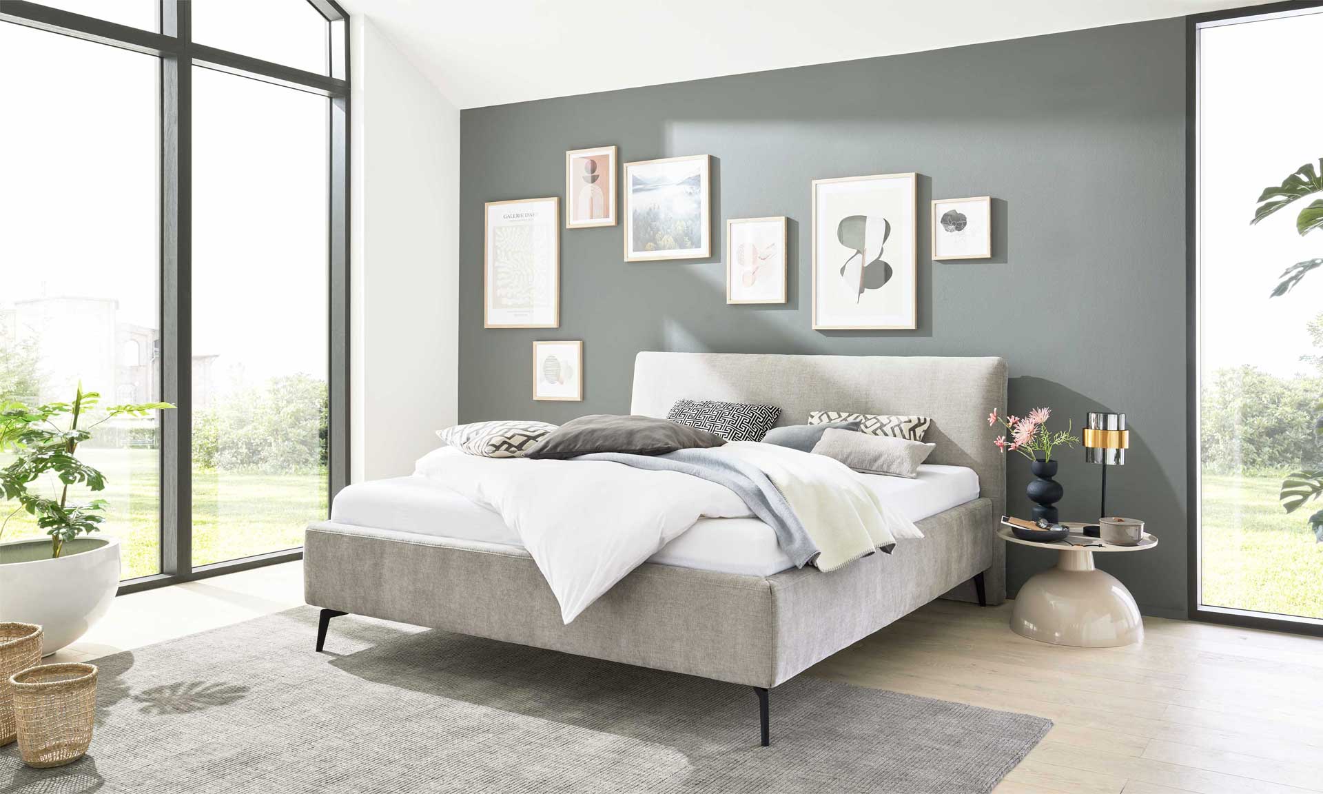 IL1416 Polsterbettgestell Balu silver