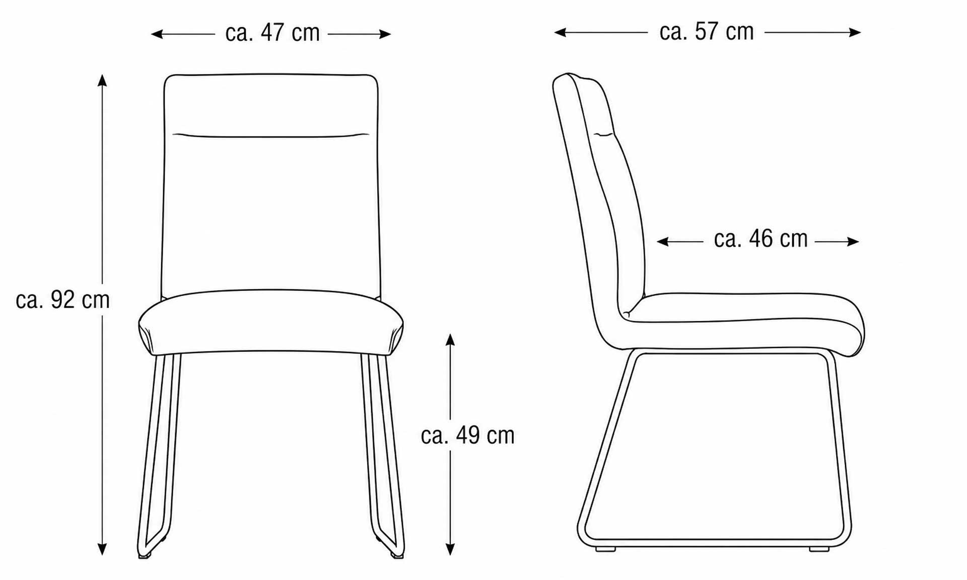 IL5505 Stuhl Mikrofaser Skizze