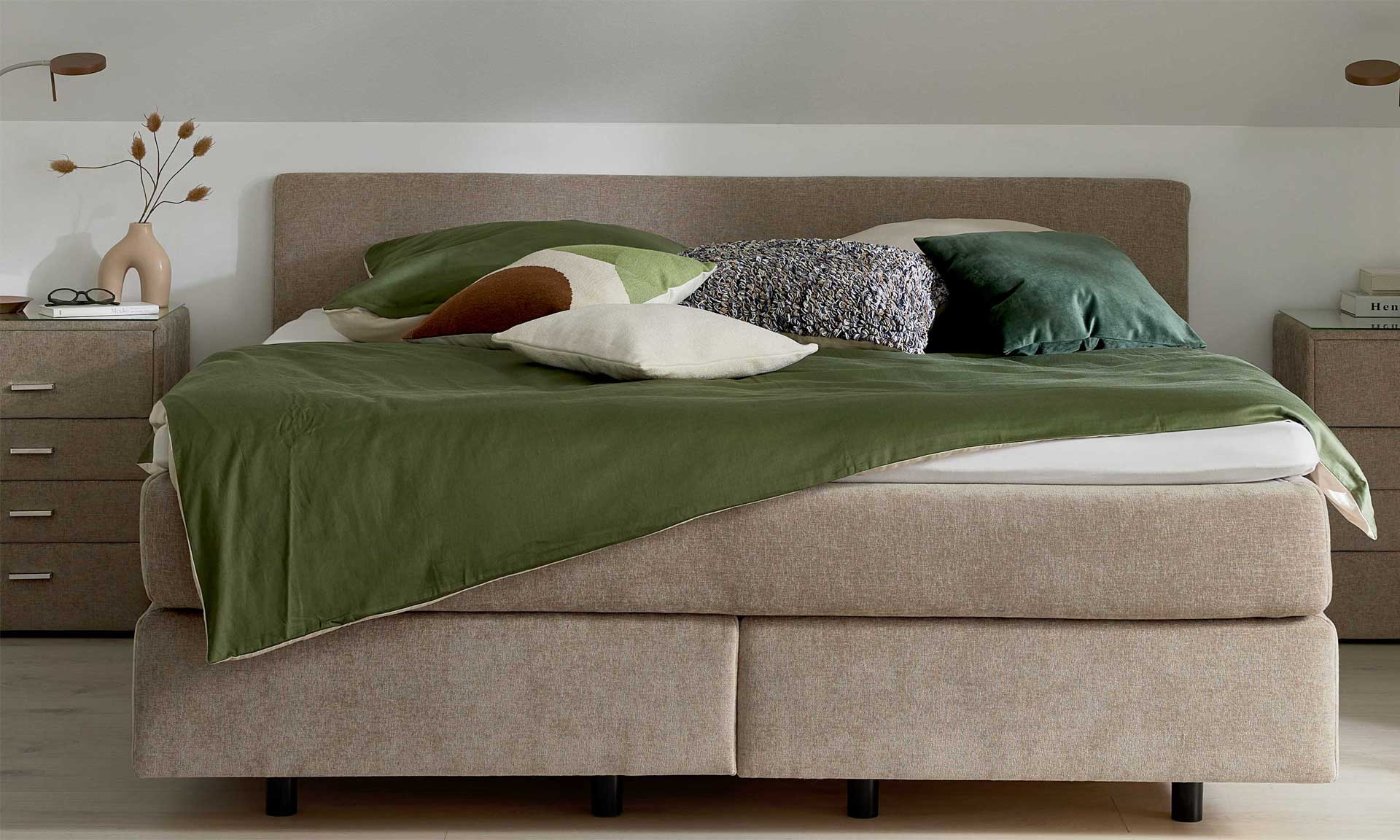 IL1420 Toni beige Boxspringbett Frontale