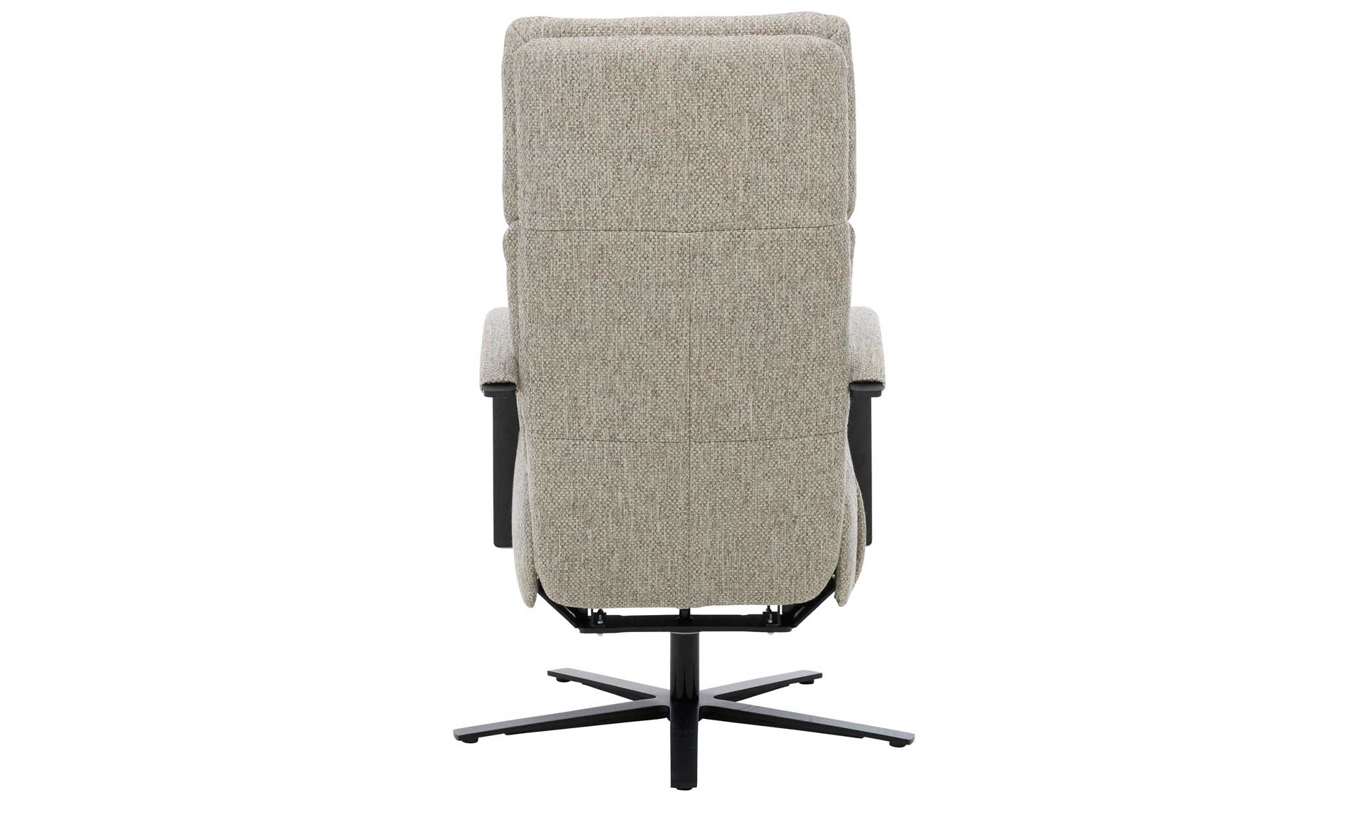 Relaxsessel in Silbergrau mit manuellen Relaxfunktionen