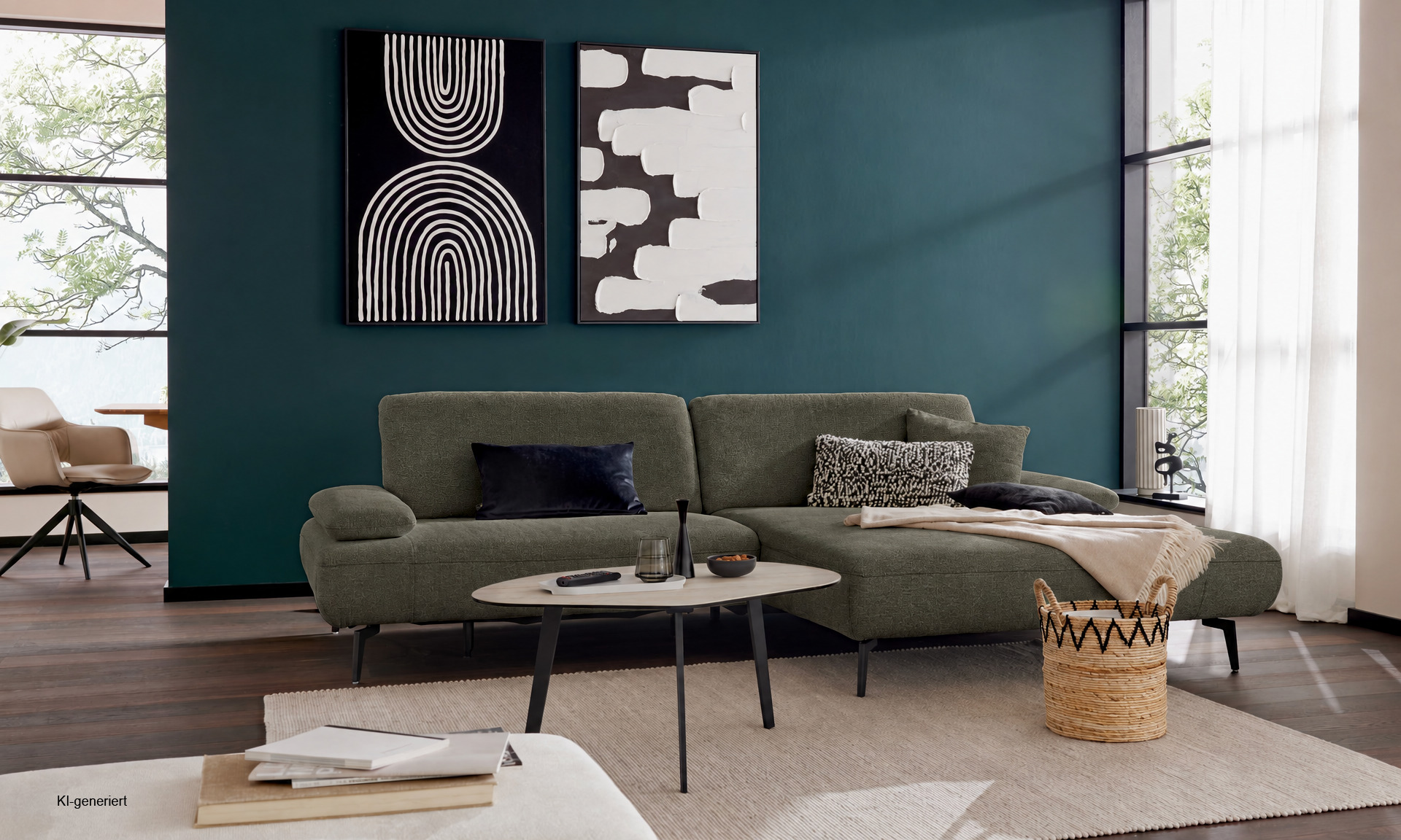 IL4306 Cyber moos Ecksofa ohne Funktionen rechts