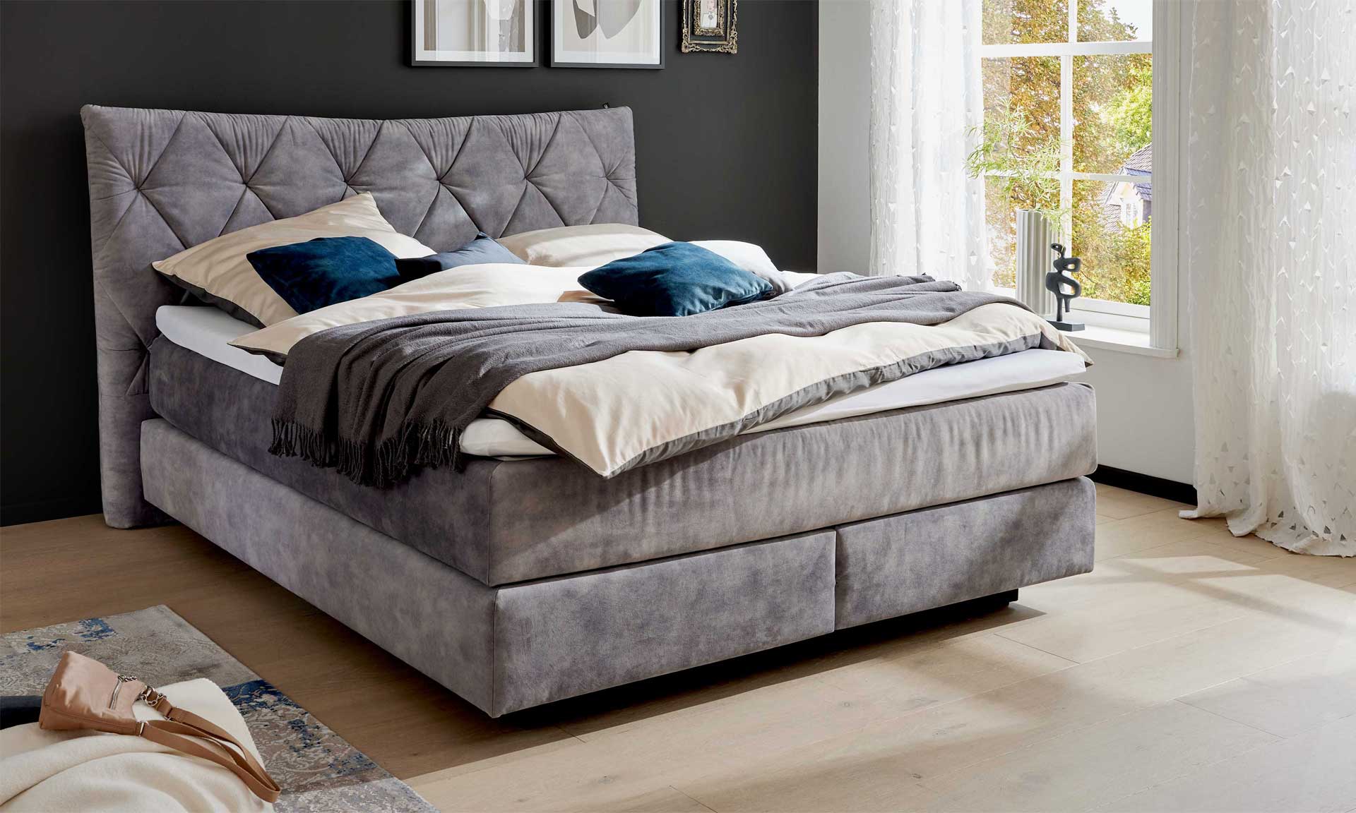 IL1420 Auri silver Boxspringbett
