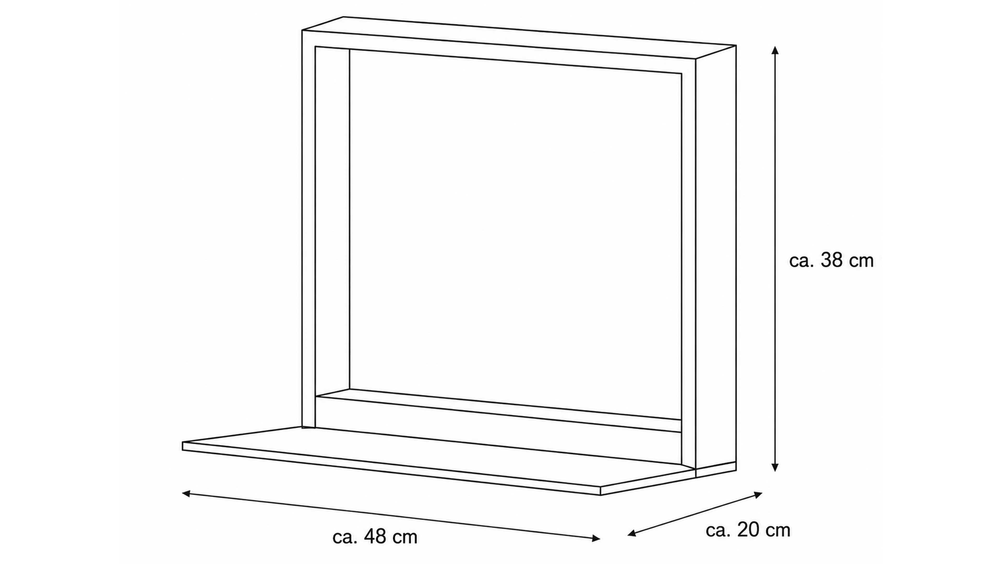 Wohnwand in Cremeweiß mit TV-Element, Vitrine und Steinfurnier-Akzenten