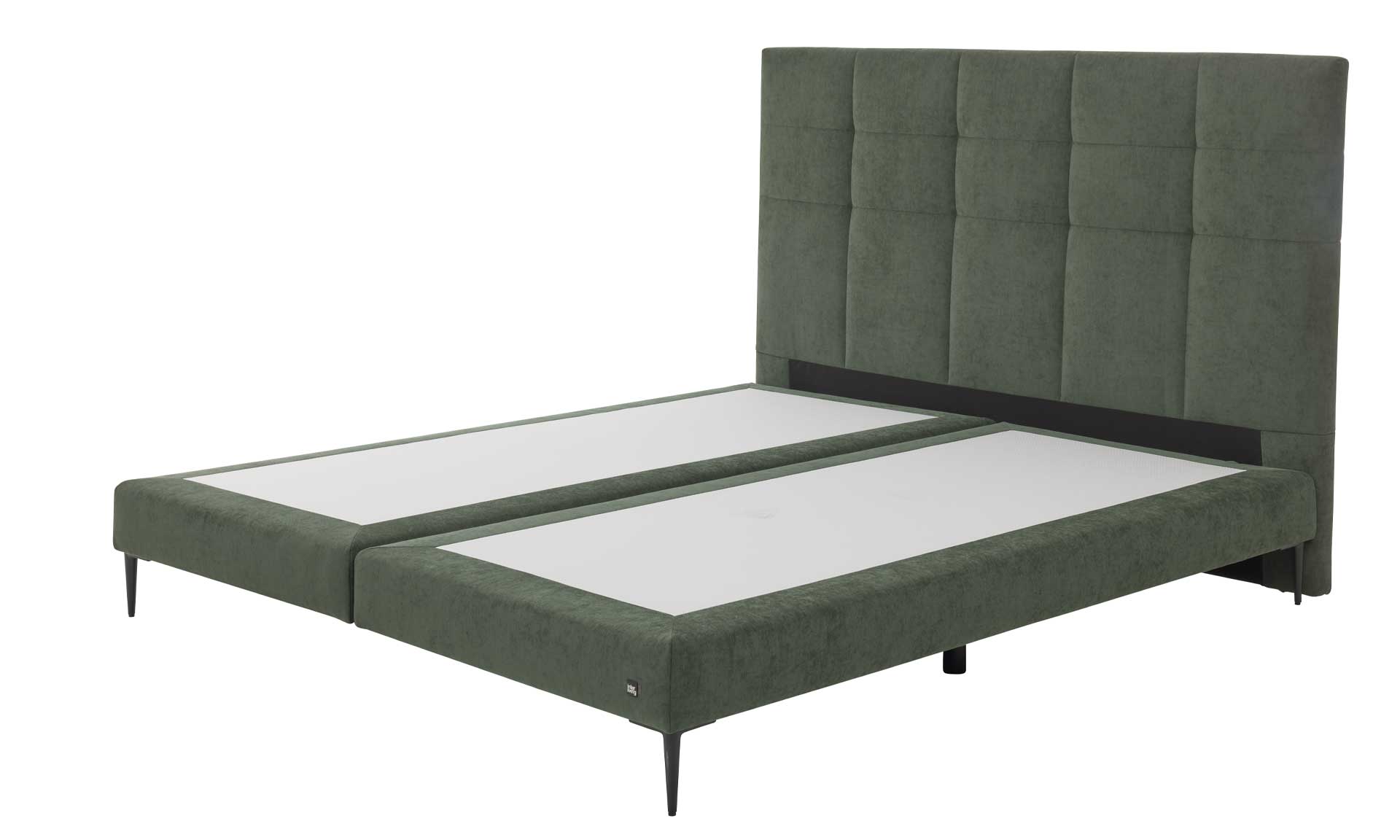 IL1425 Vera moos Boxspringbett 125 cm Kopfteil Freisteller Unterbau