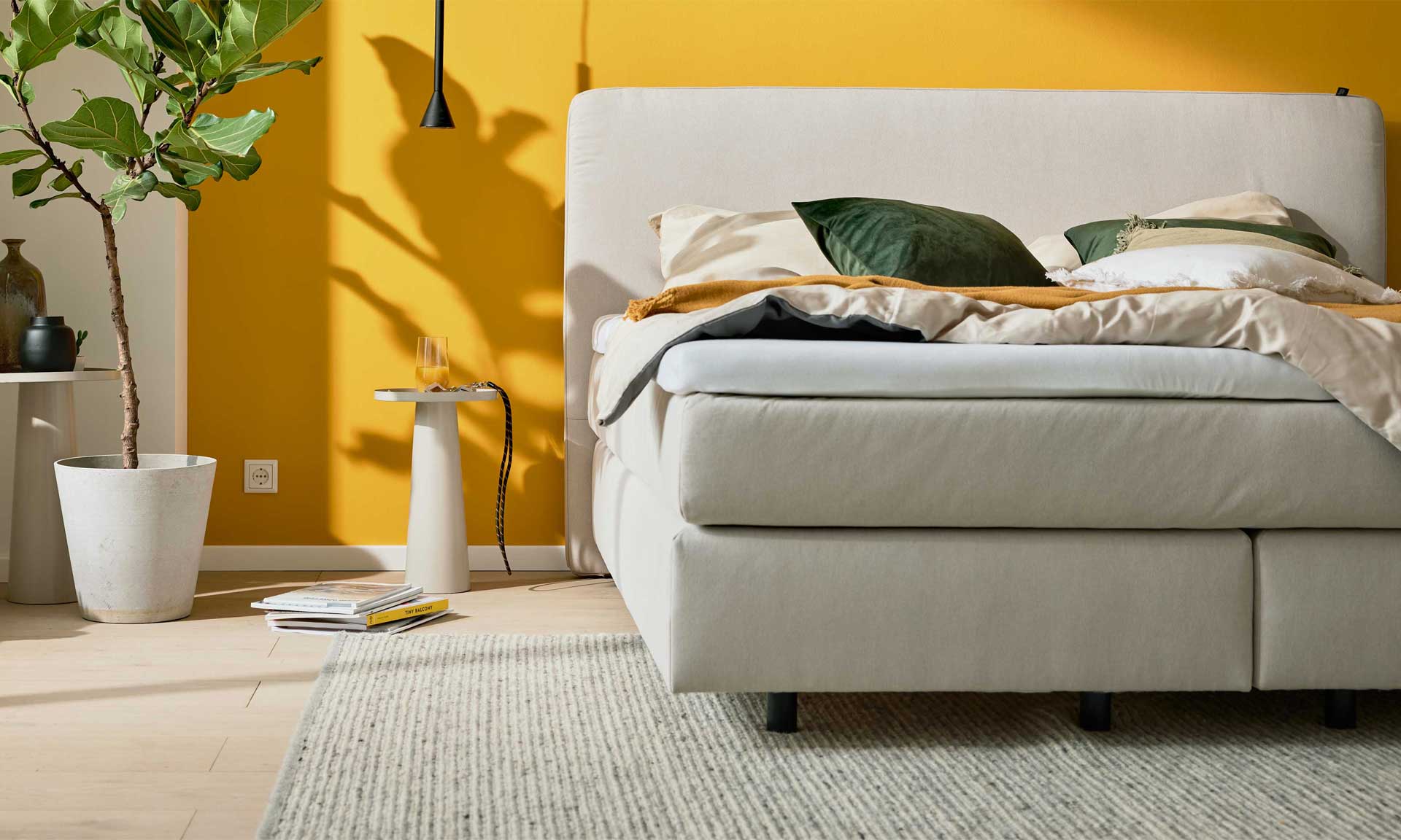 IL1420 Cleo natur Boxspringbett Detail Bettseiten