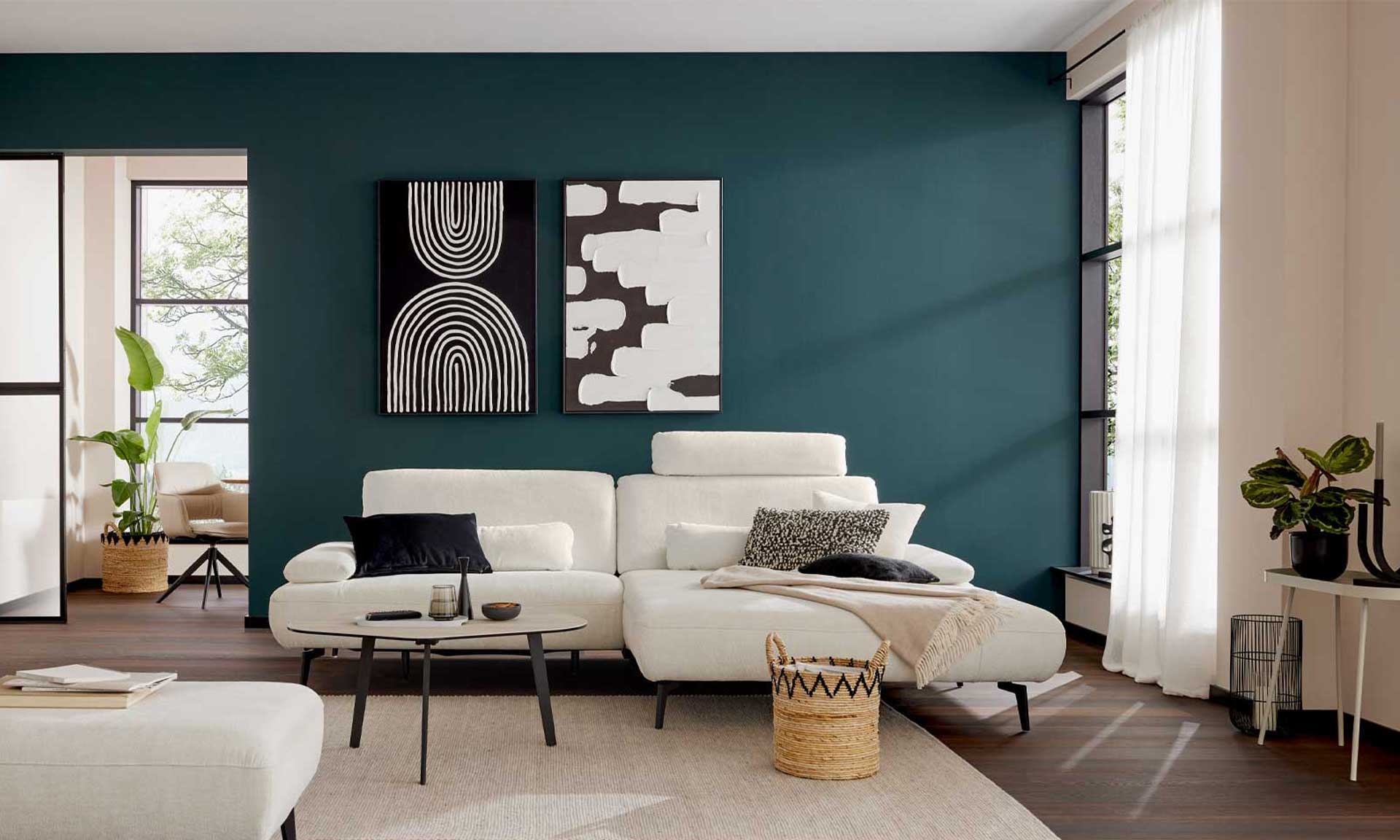 IL4306 Cyber natur Ecksofa rechts mit Funktionen