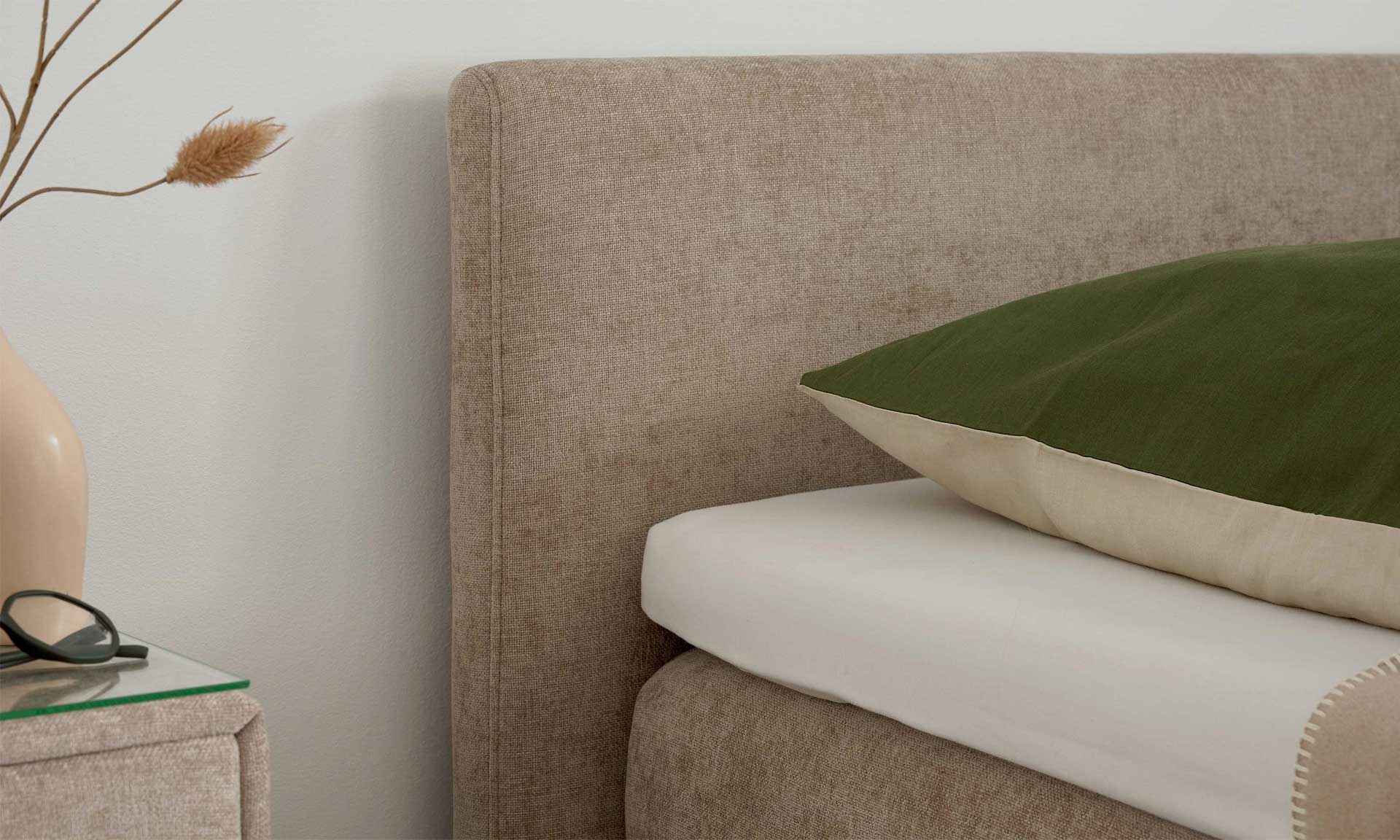 IL1420 Toni beige Boxspringbett Kopfteil