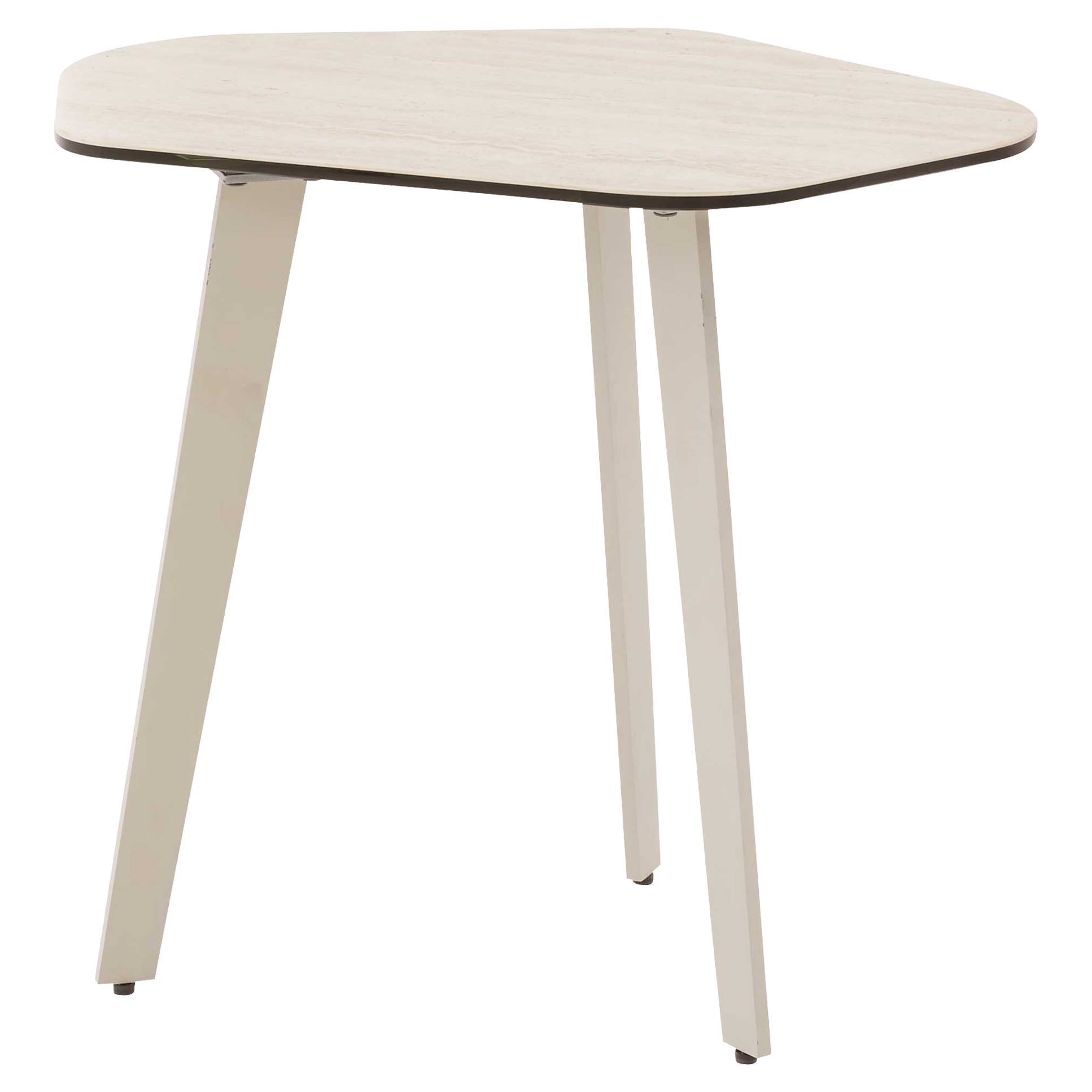 Beistelltisch Couchtisch mit Keramikplatte und Stahlgestell