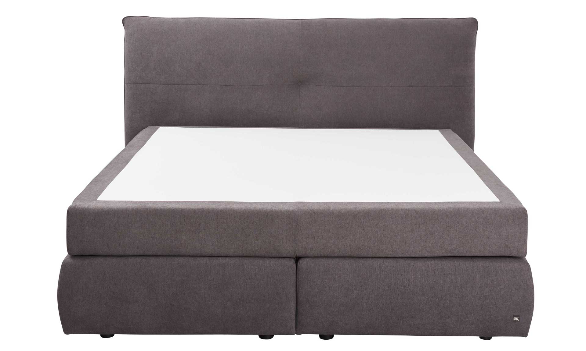 Boxspringbett in Dunkelgrau , 180 x 200 cm