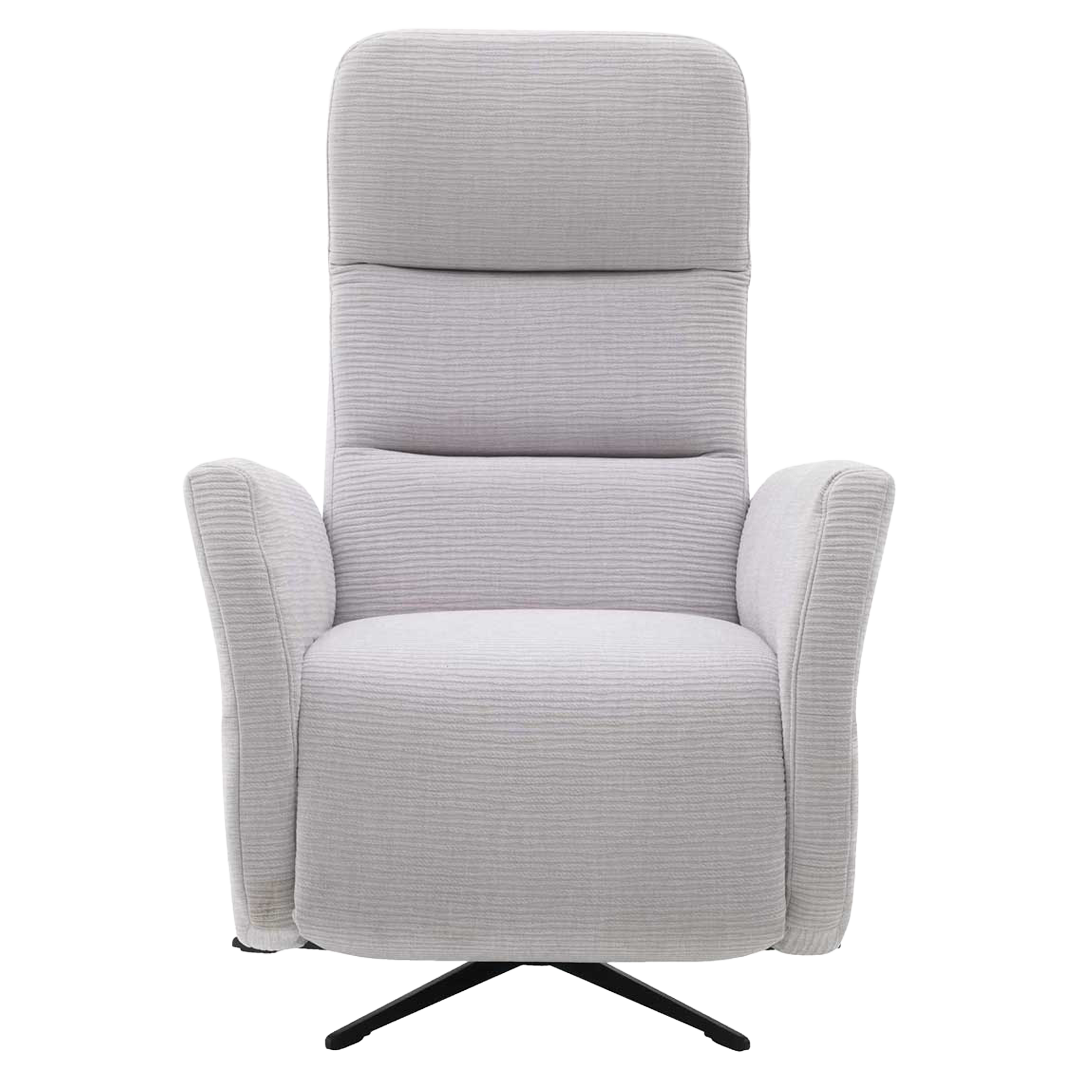 Relaxsessel in silbergrauer Cord-Optik
