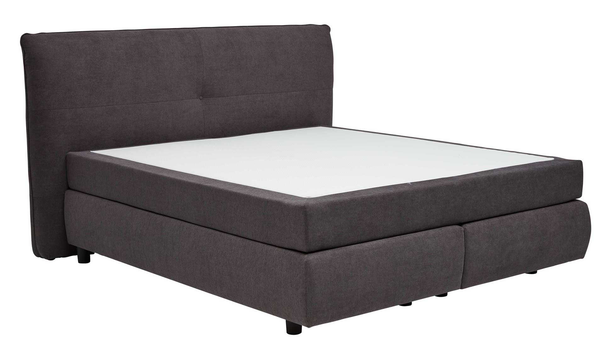 Boxspringbett in Dunkelgrau , 180 x 200 cm