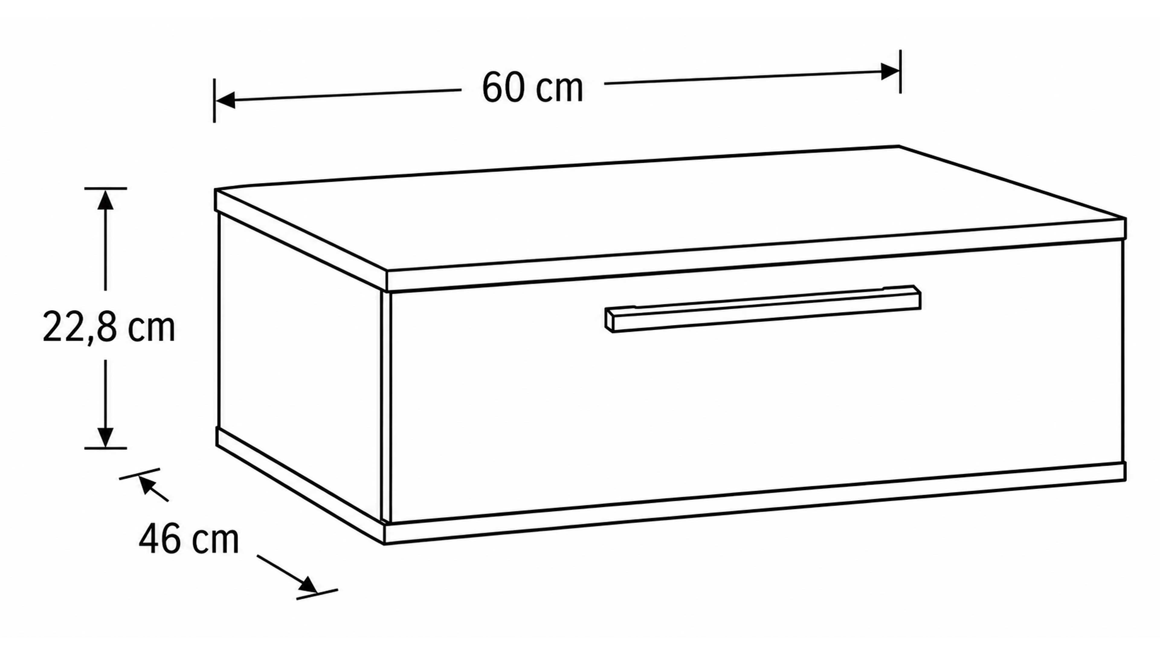 Schlafzimmer mit Schwebetürenschrank und Bett mit Balkeneiche-Furnier und sandfarbenem Mattlack