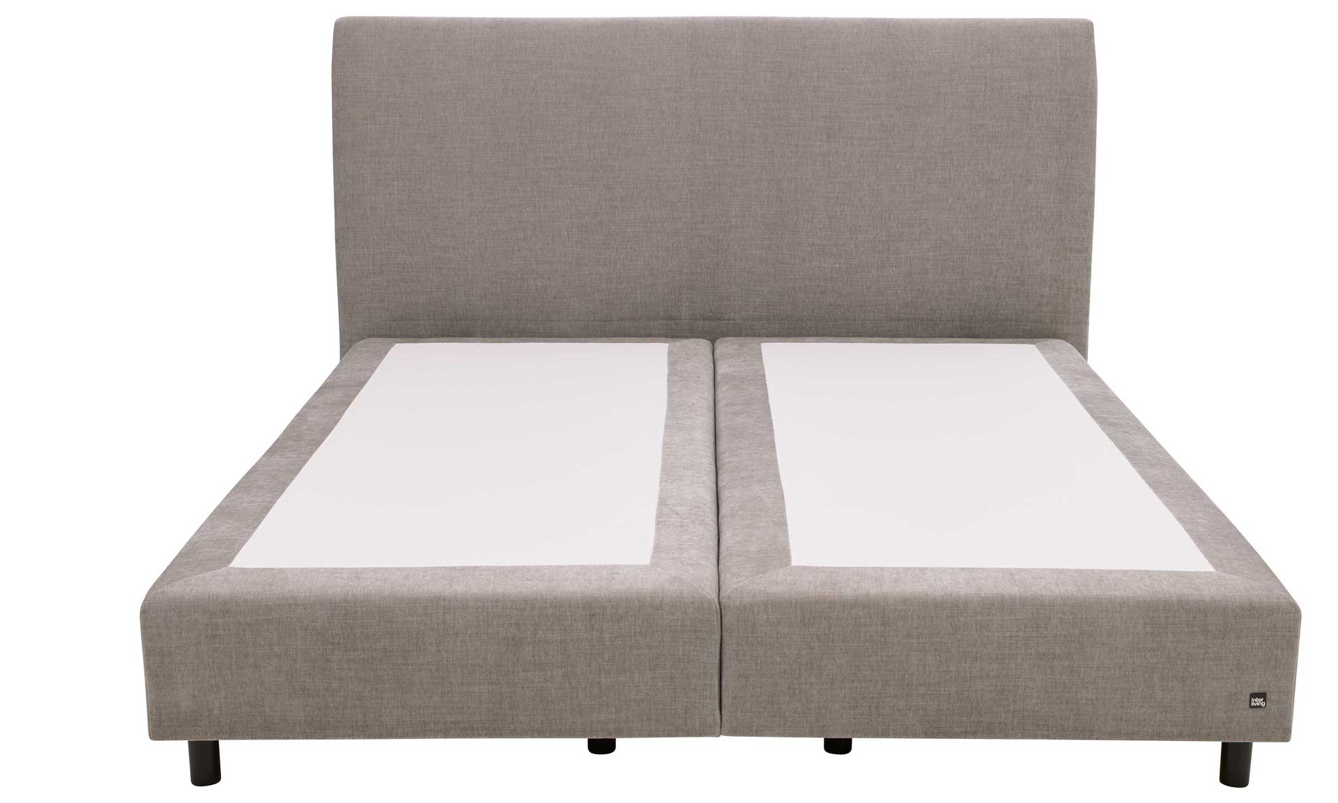 IL1401 Boxspringbett Rob silver frontaler Freisteller Bettbox