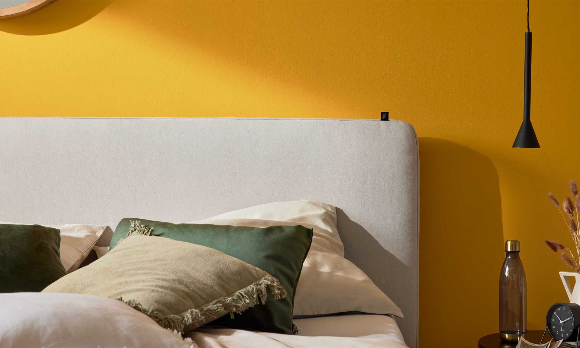 IL1420 Cleo natur Boxspringbett Kopfteil Ausschnitt