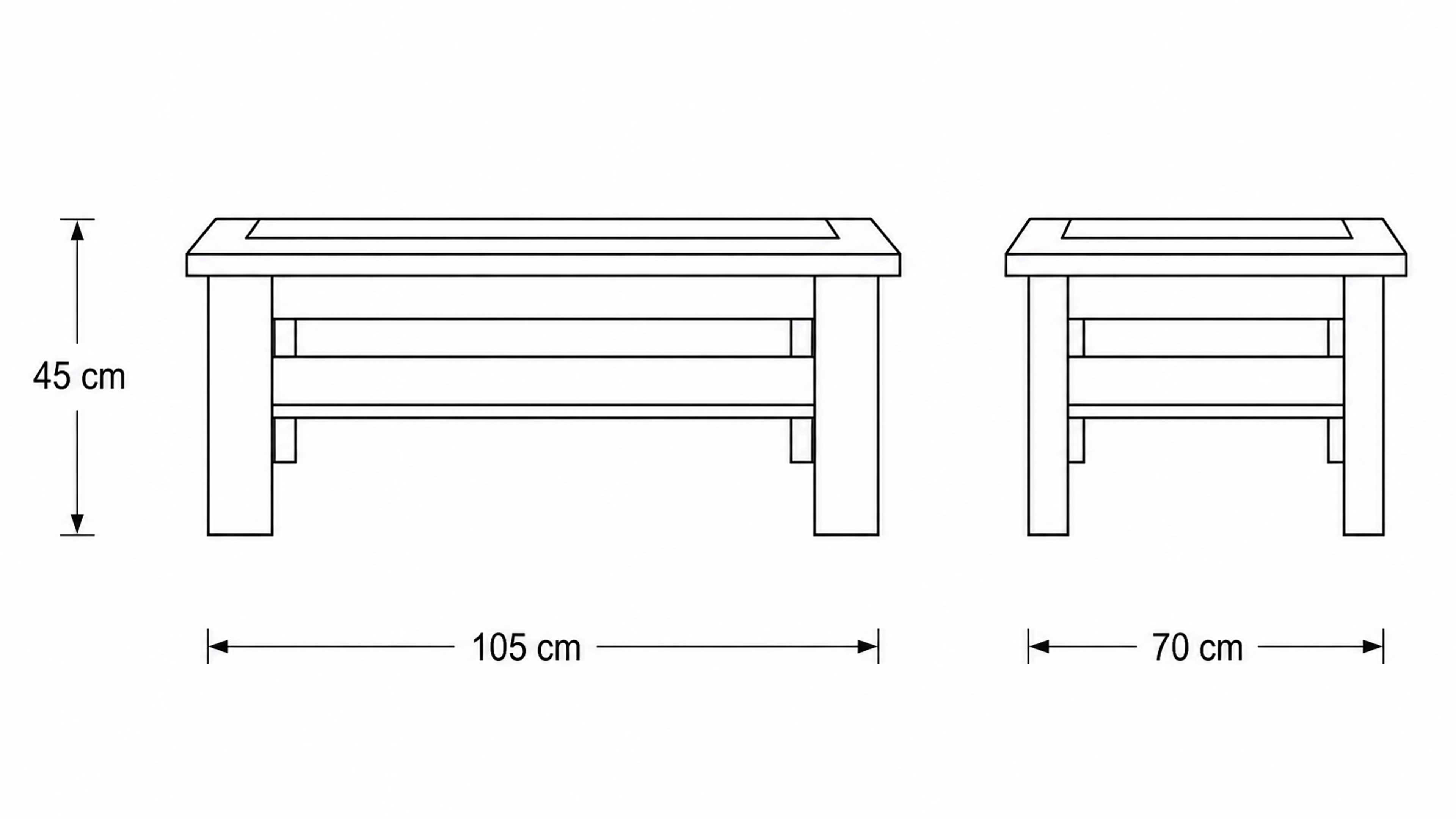 Couchtisch in Naturbuche-Nachbildung mit Glasauflage und offenem Ablagefach für modernen Stauraum im Wohnzimmer