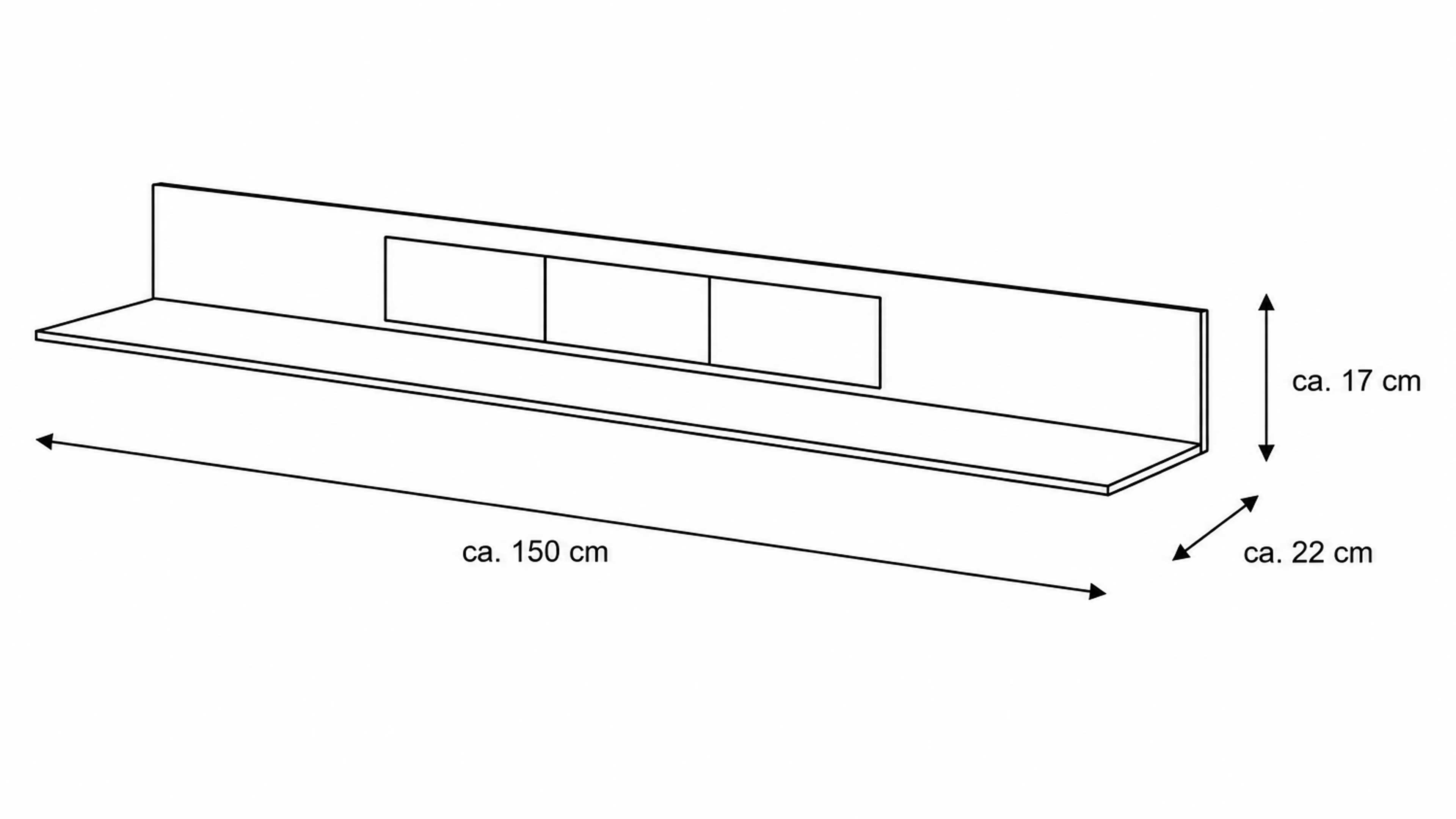 Wohnwand in Wolfram Grey mit Spaltholz-Optik und TV-Lowboard