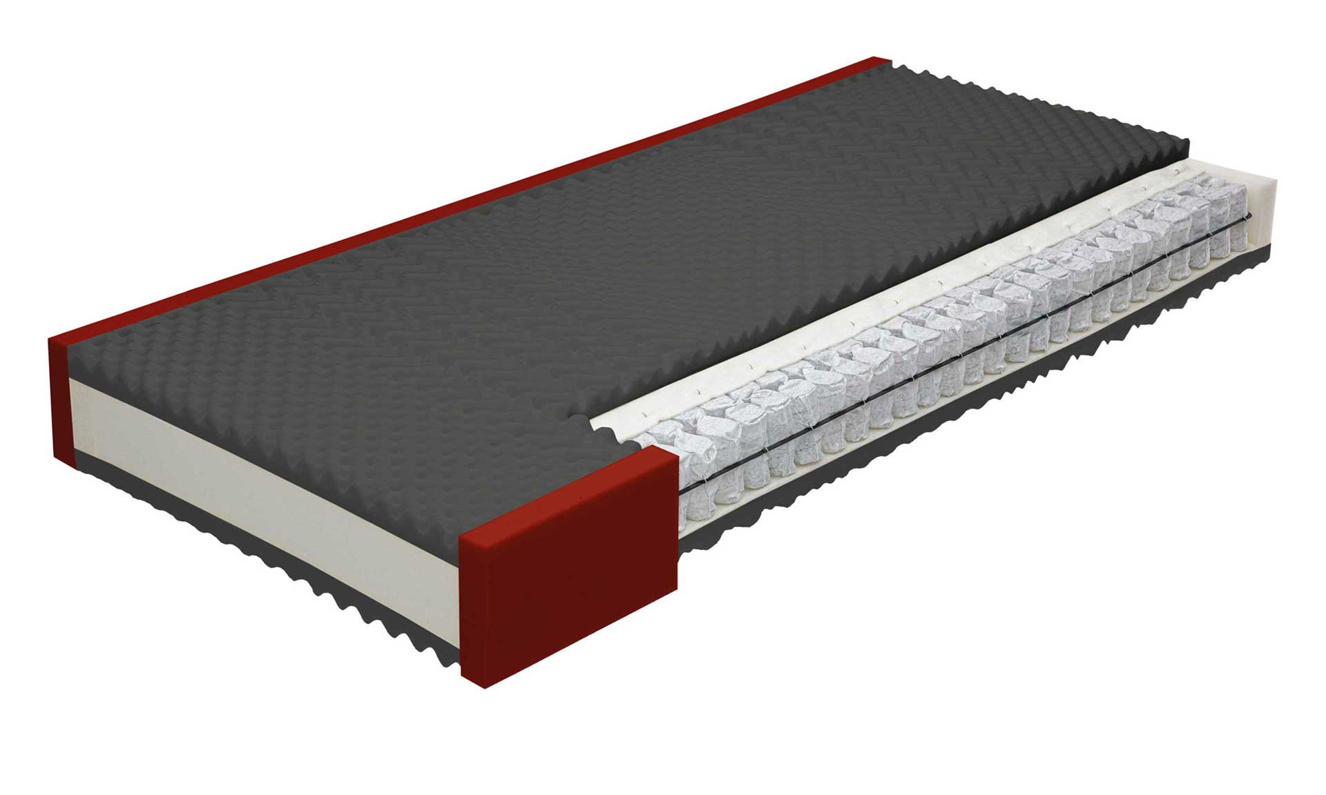 7-Zonen-Taschenfederkernmatratze in H2, 90 x 200 cm