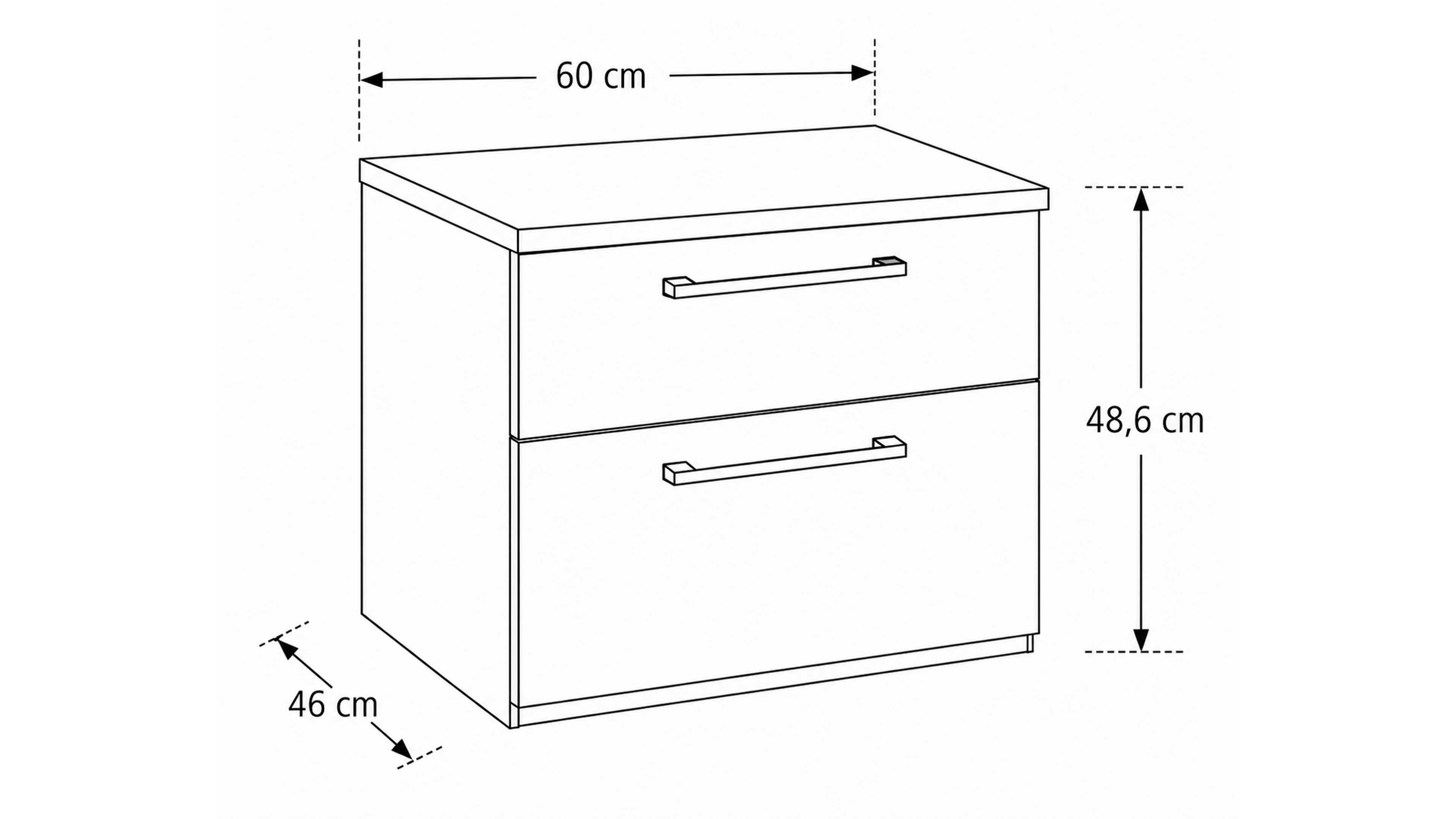 Schlafzimmer-Set in Balkeneiche und Taupe-Mattlack, Doppelbett auf Kufengestell, großer Kleiderschrank und zwei Nachtkommoden