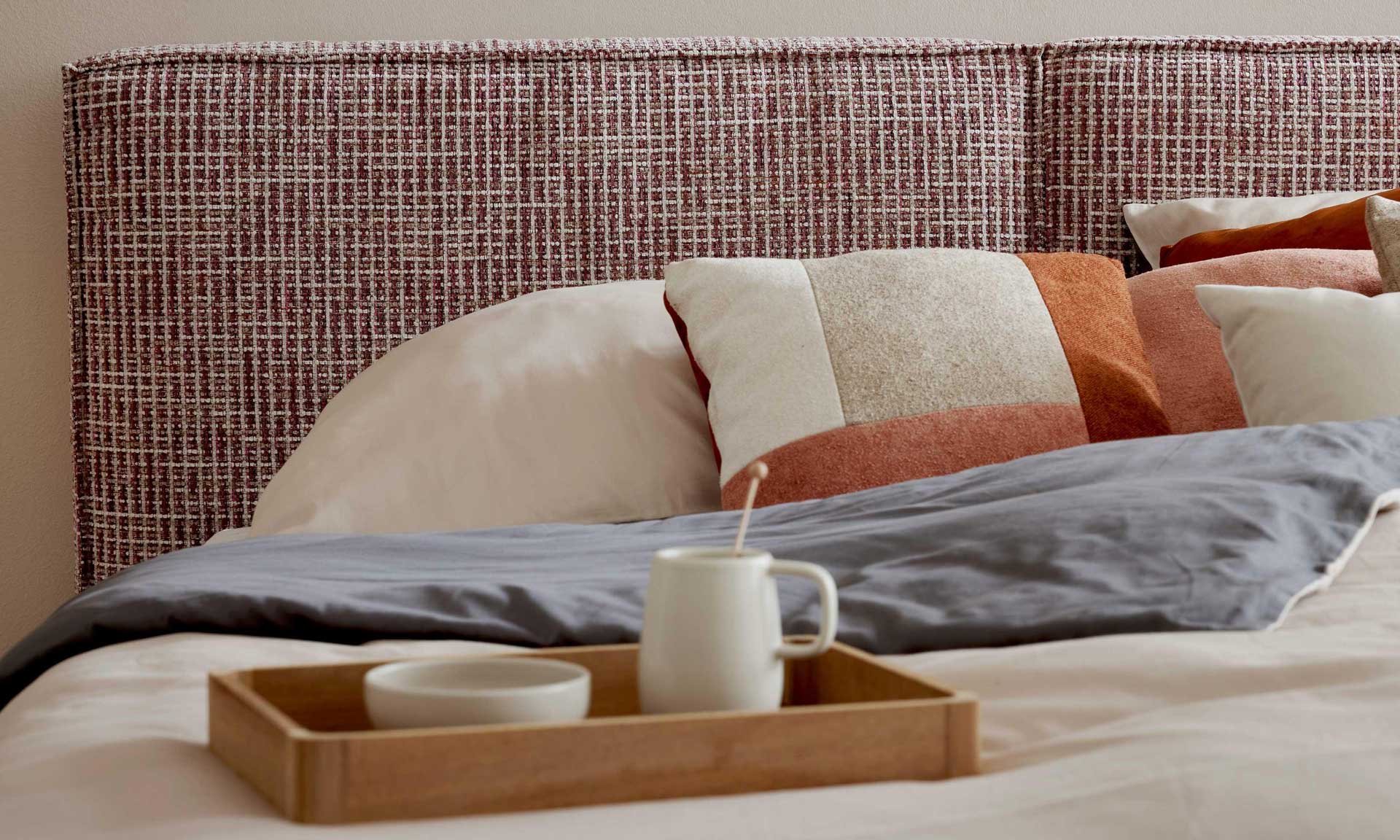 Boxspringbett in Magnolia, 180 x 200 cm