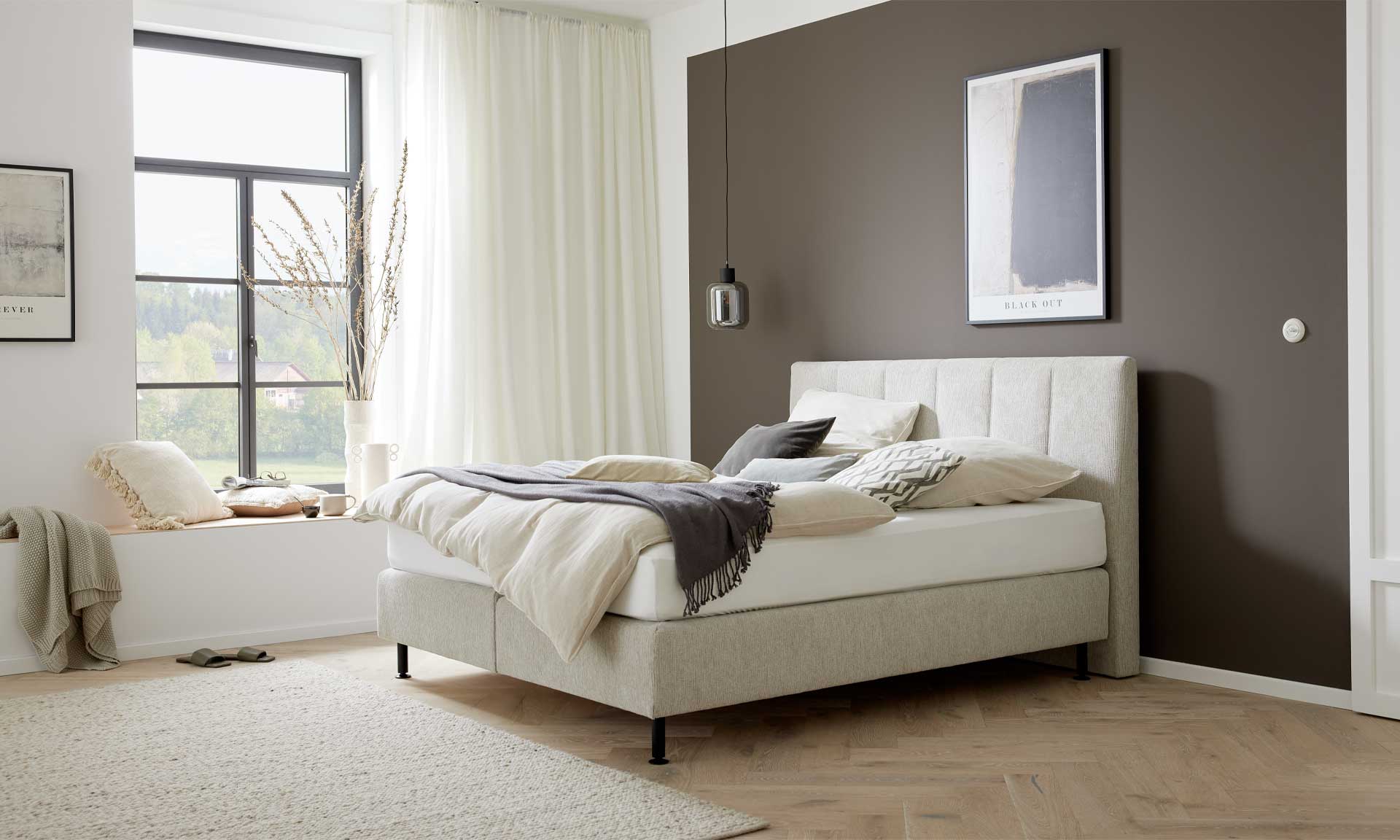 IL1418 Boxspringbett Famosa natur Perspektive