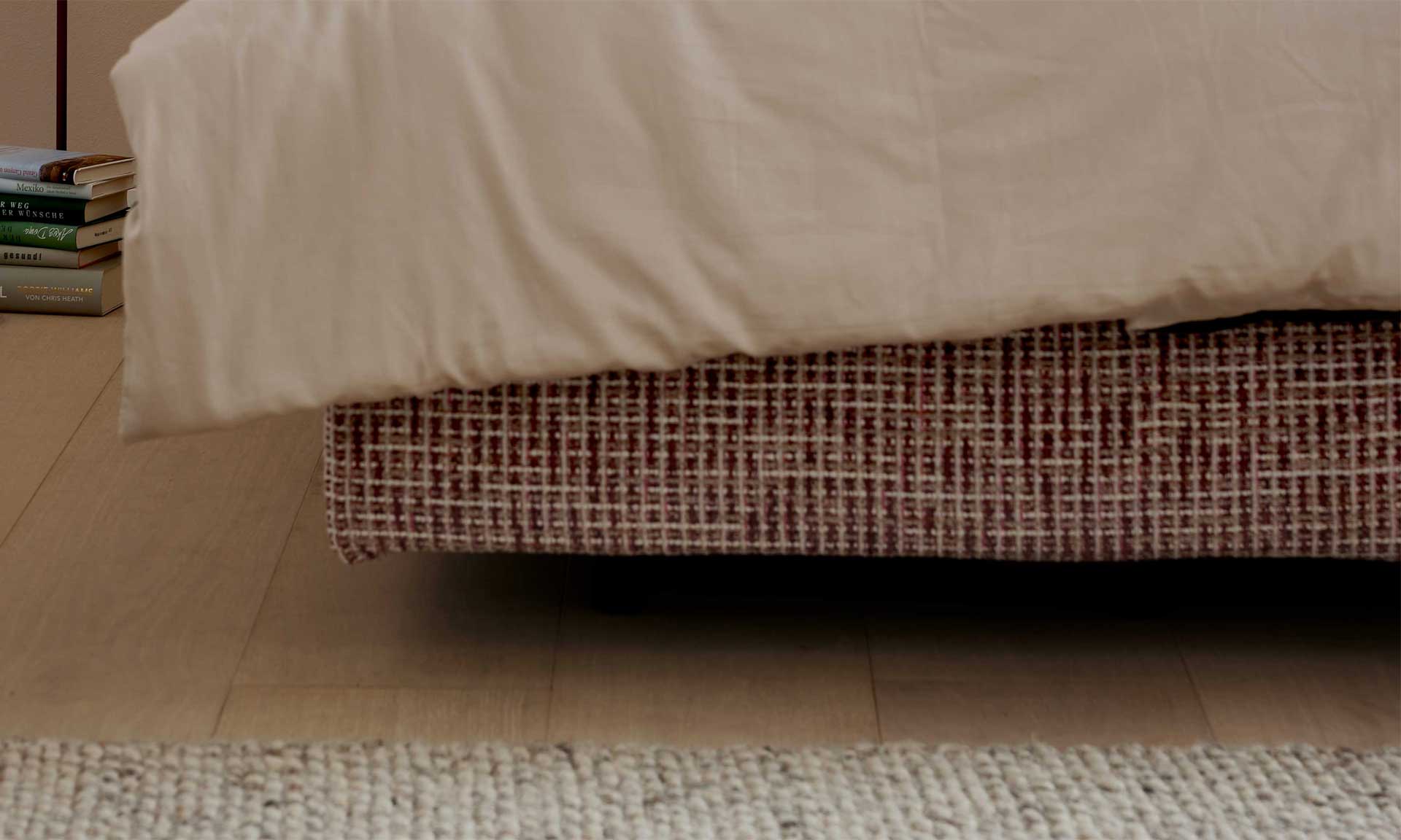 Boxspringbett in Magnolia, 180 x 200 cm