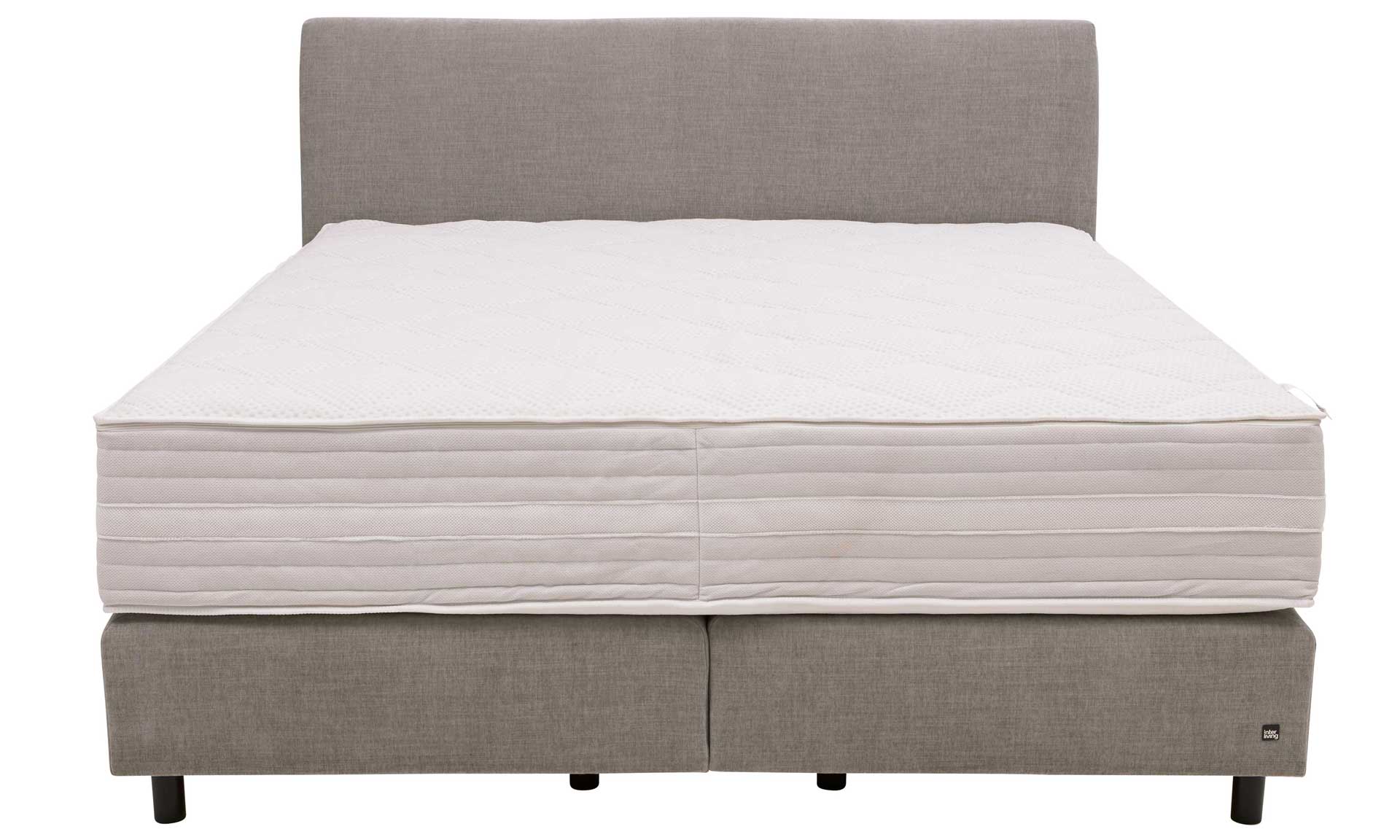 IL1401 Boxspringbett Rob silver frontaler Freisteller