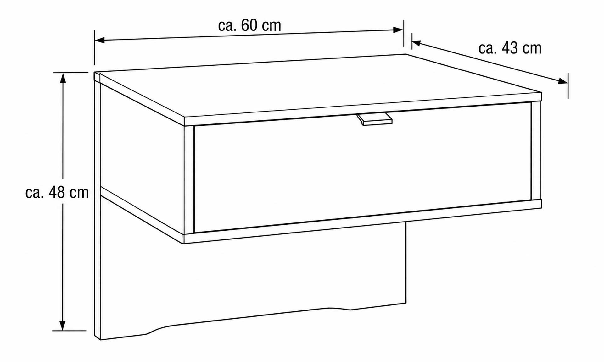 Schlafzimmer mit Doppelbett, Nachtkonsolen und Kleiderschrank in Graubeige und Kernholz