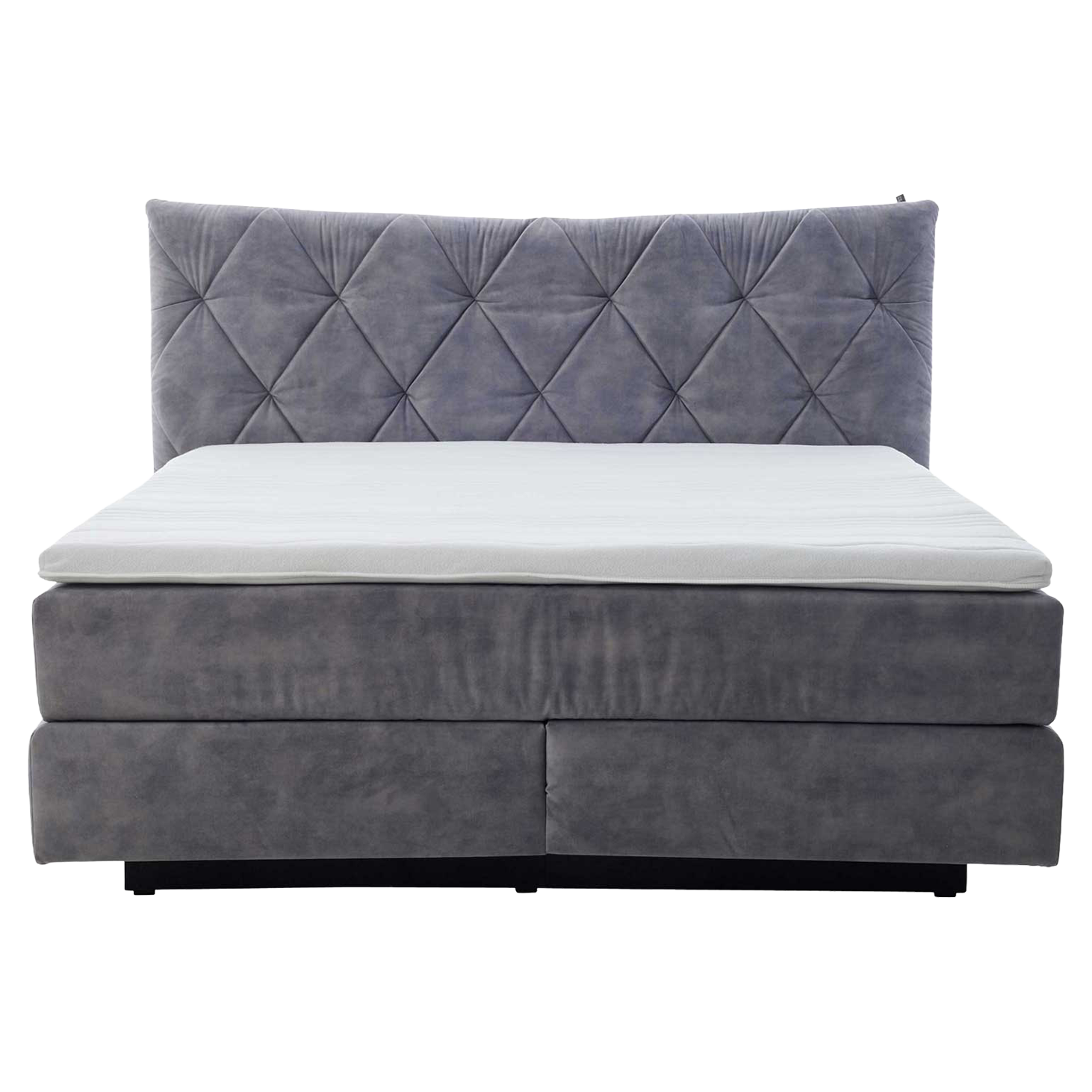 IL1420 Auri silver Boxspringbett frontaler Freisteller