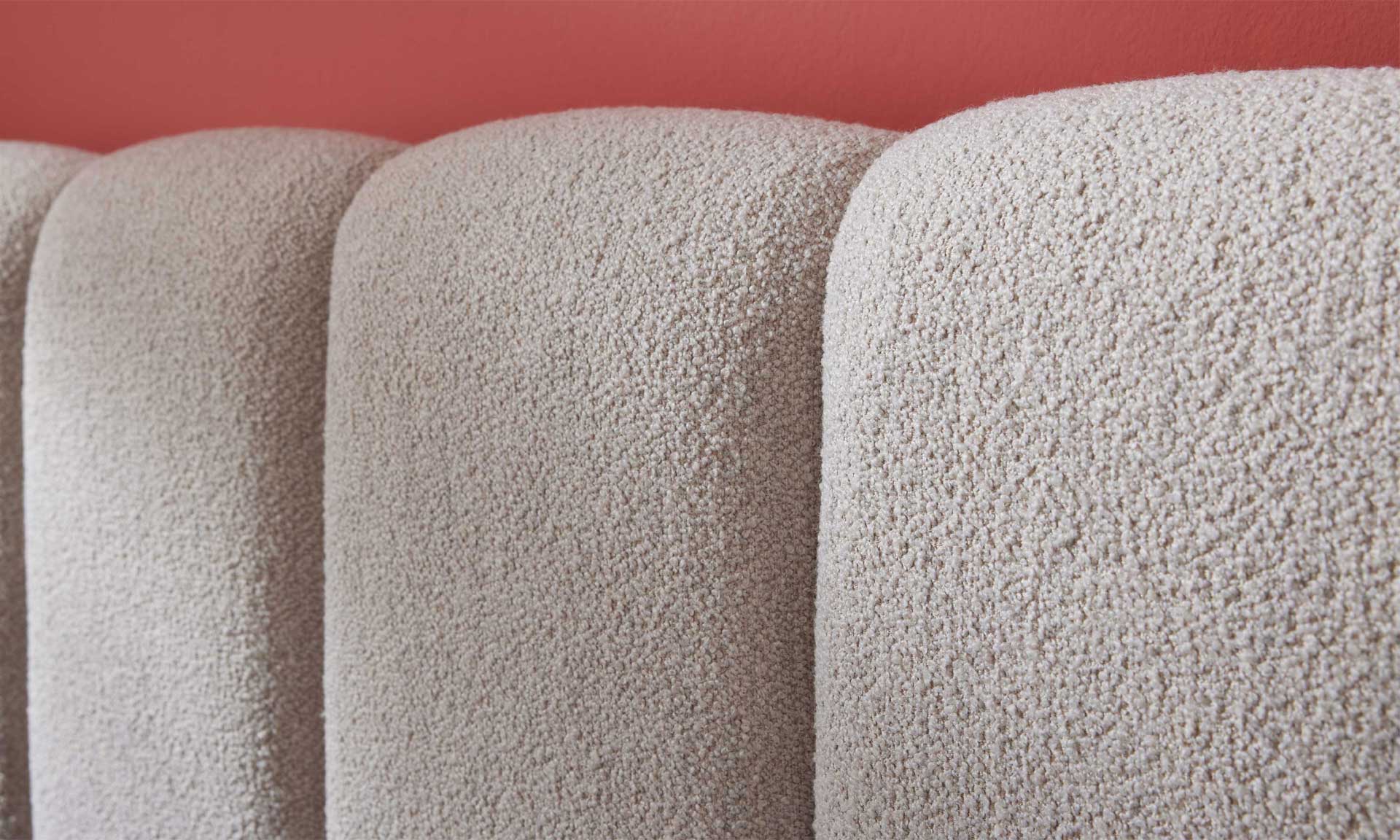 Boxspringbett in Natur, Matratze mit integriertem Topper