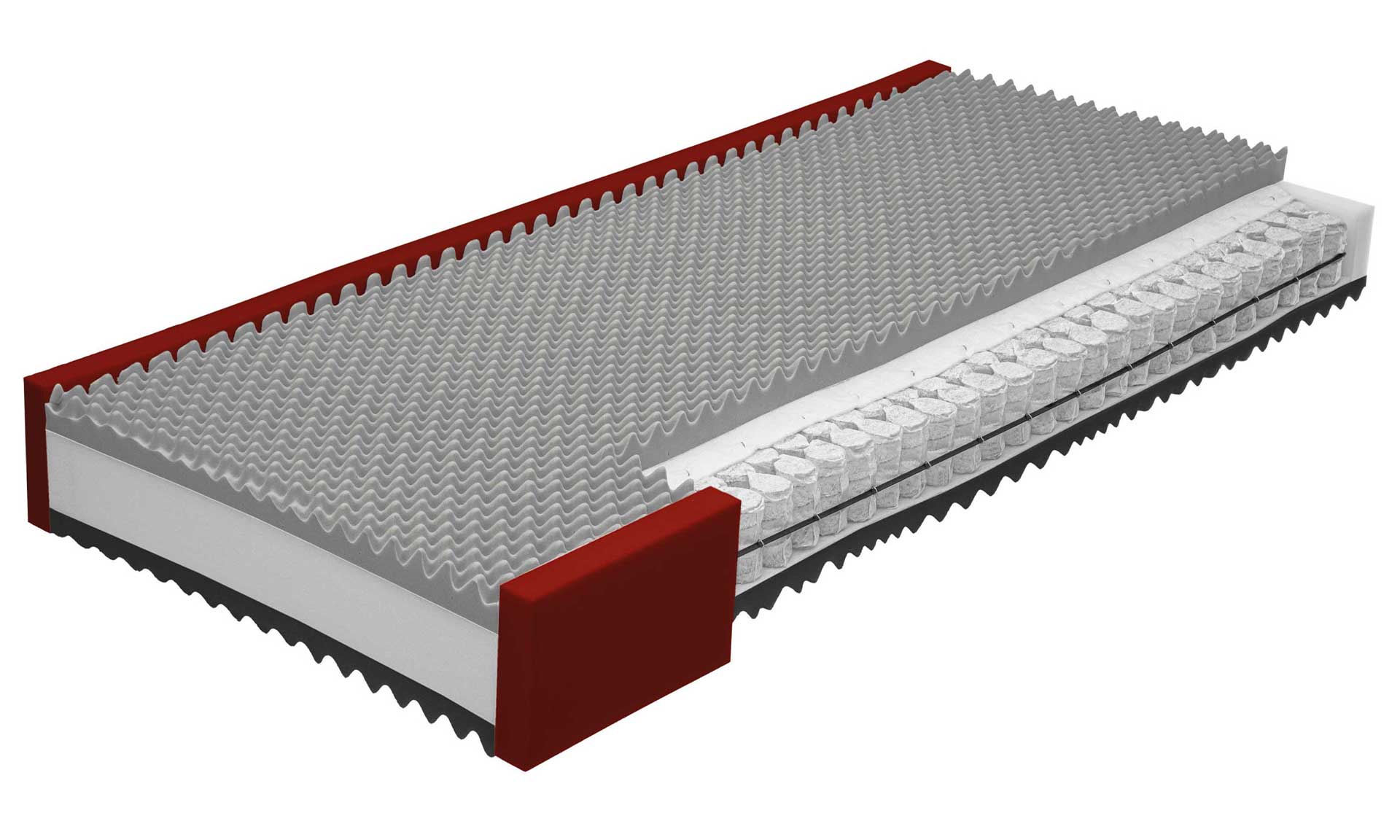 7-Zonen-AQUAPUR®-Taschenfederkernmatratze in H2, 90 x 200 cm