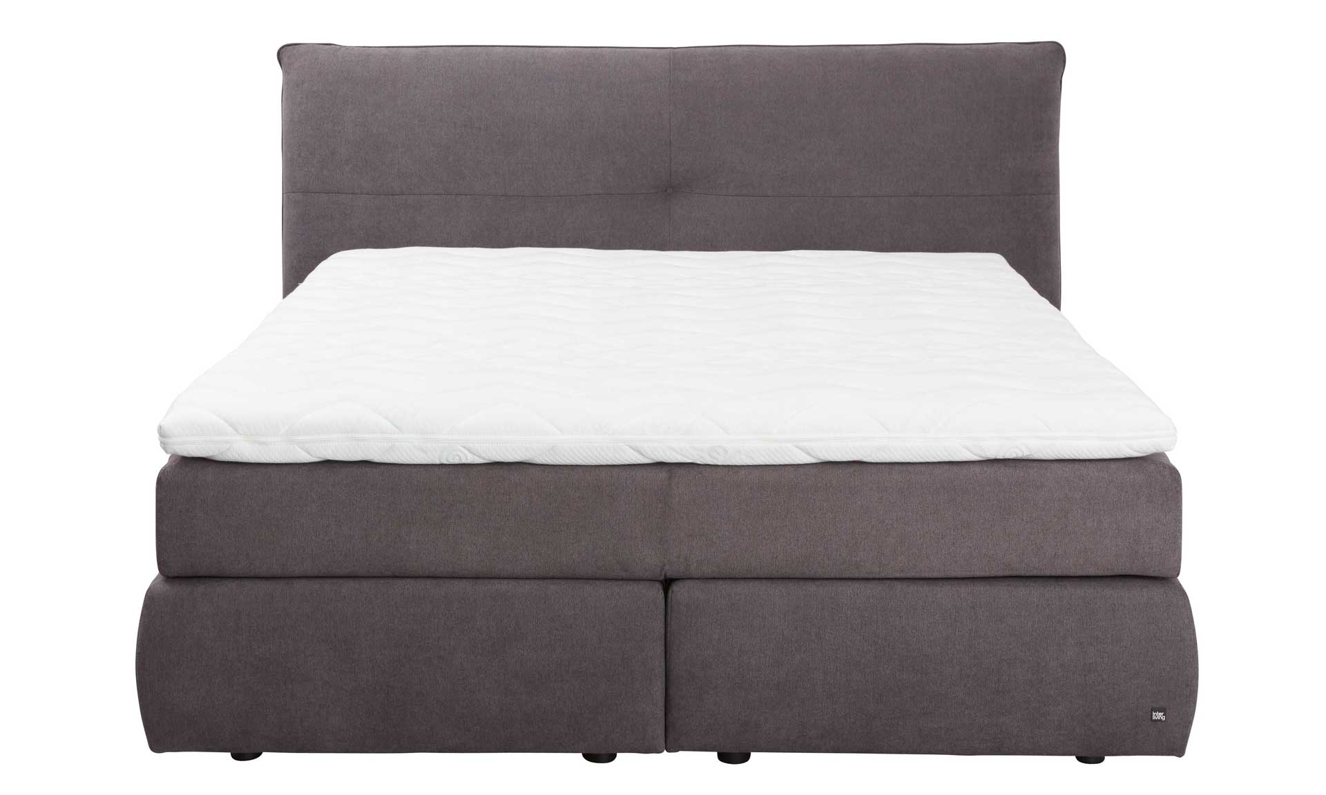 Boxspringbett in Dunkelgrau , 180 x 200 cm