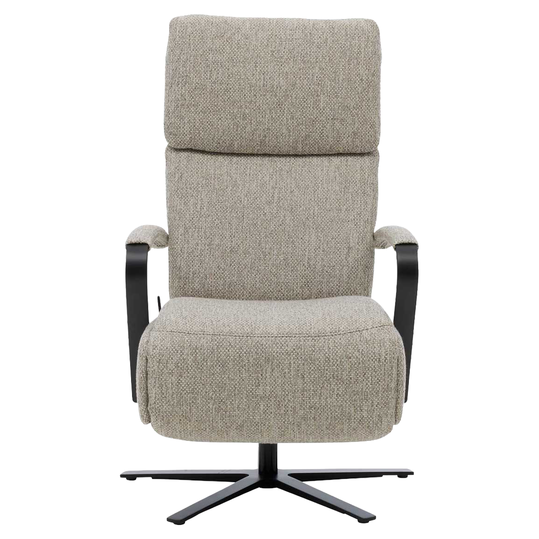 Relaxsessel in Silbergrau mit manuellen Relaxfunktionen
