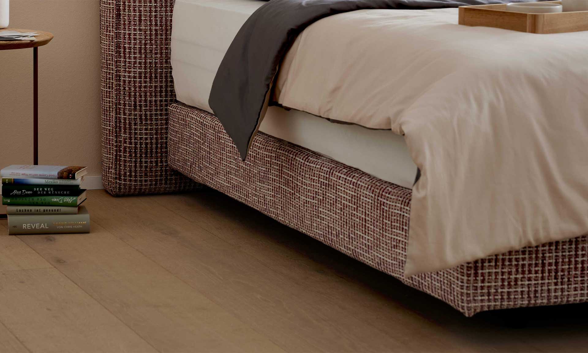 Boxspringbett in Magnolia, 180 x 200 cm