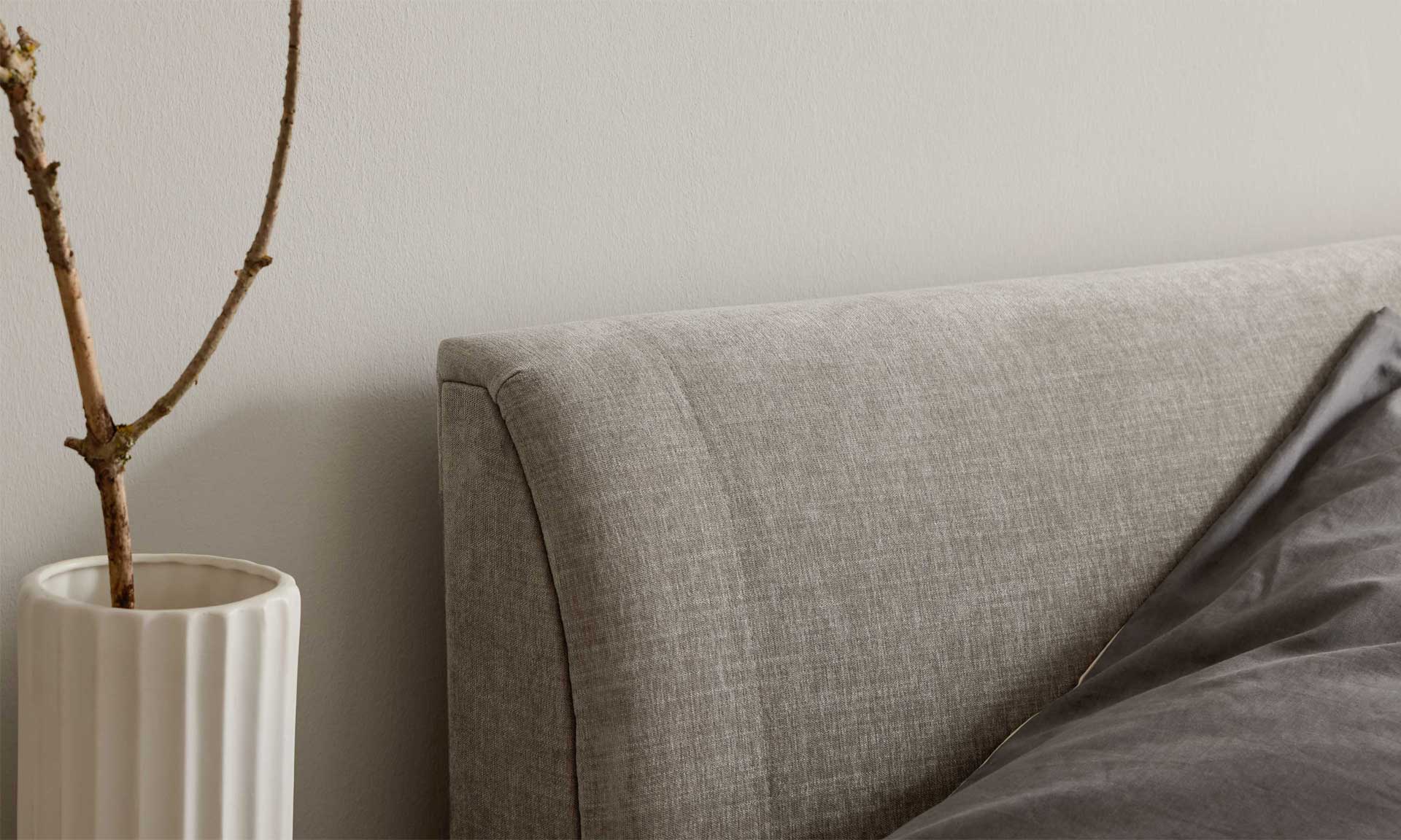 IL1401 Boxspringbett Rob silver Detail Kopfteilsteppung