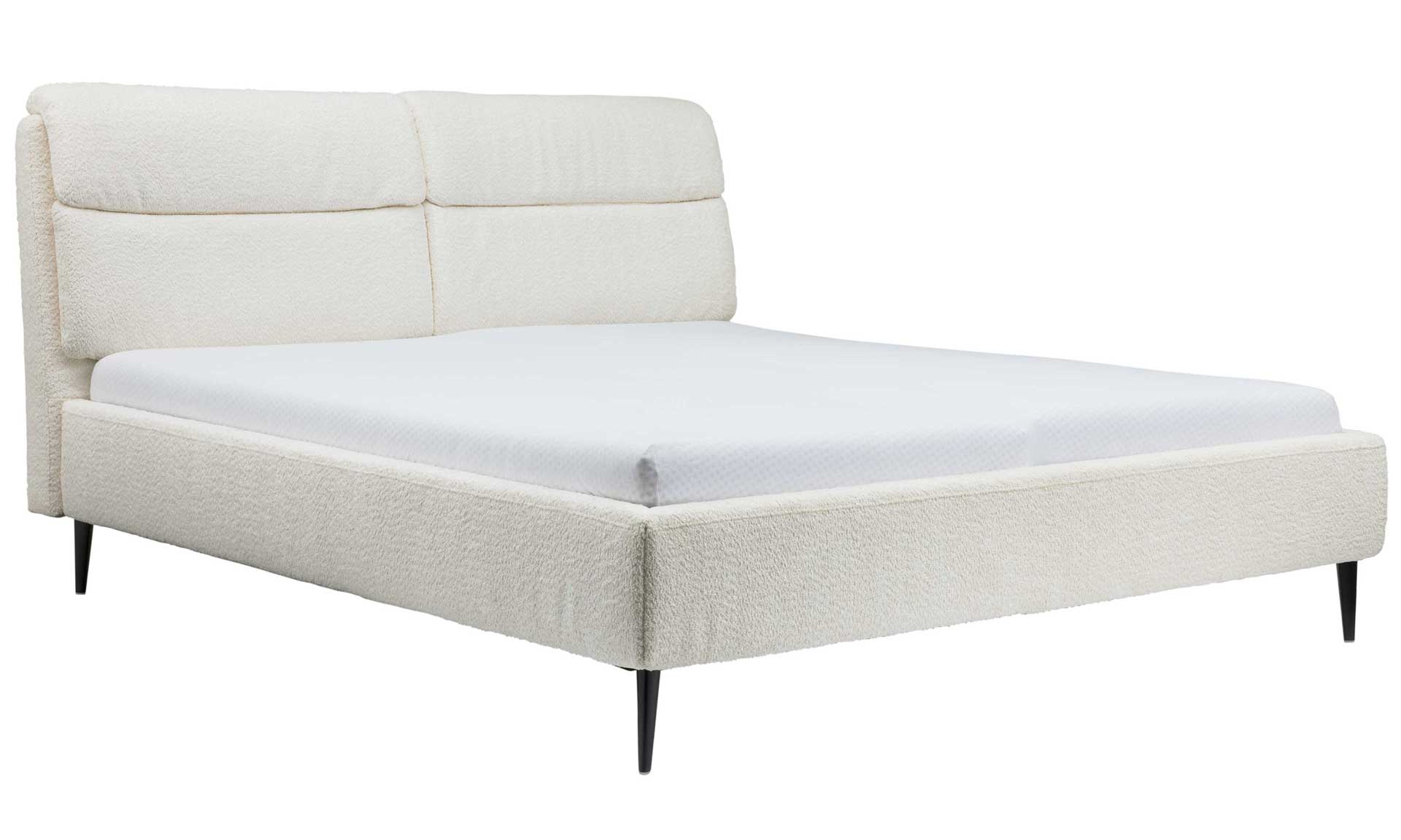 IL1416 Polsterbettgestell Chenille natur Freisteller
