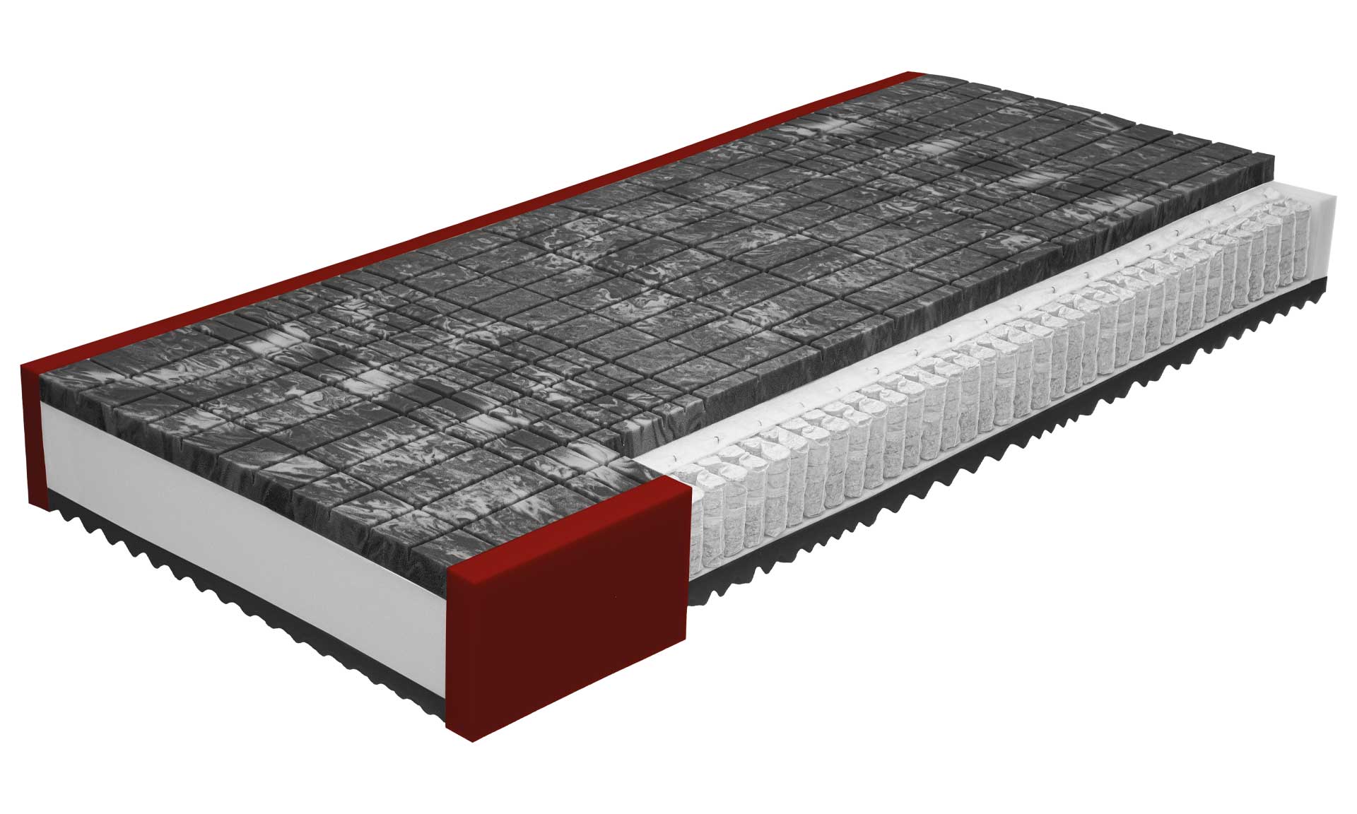 7-Zonen-Taschenfederkernmatratze in H2, 90 x 200 cm