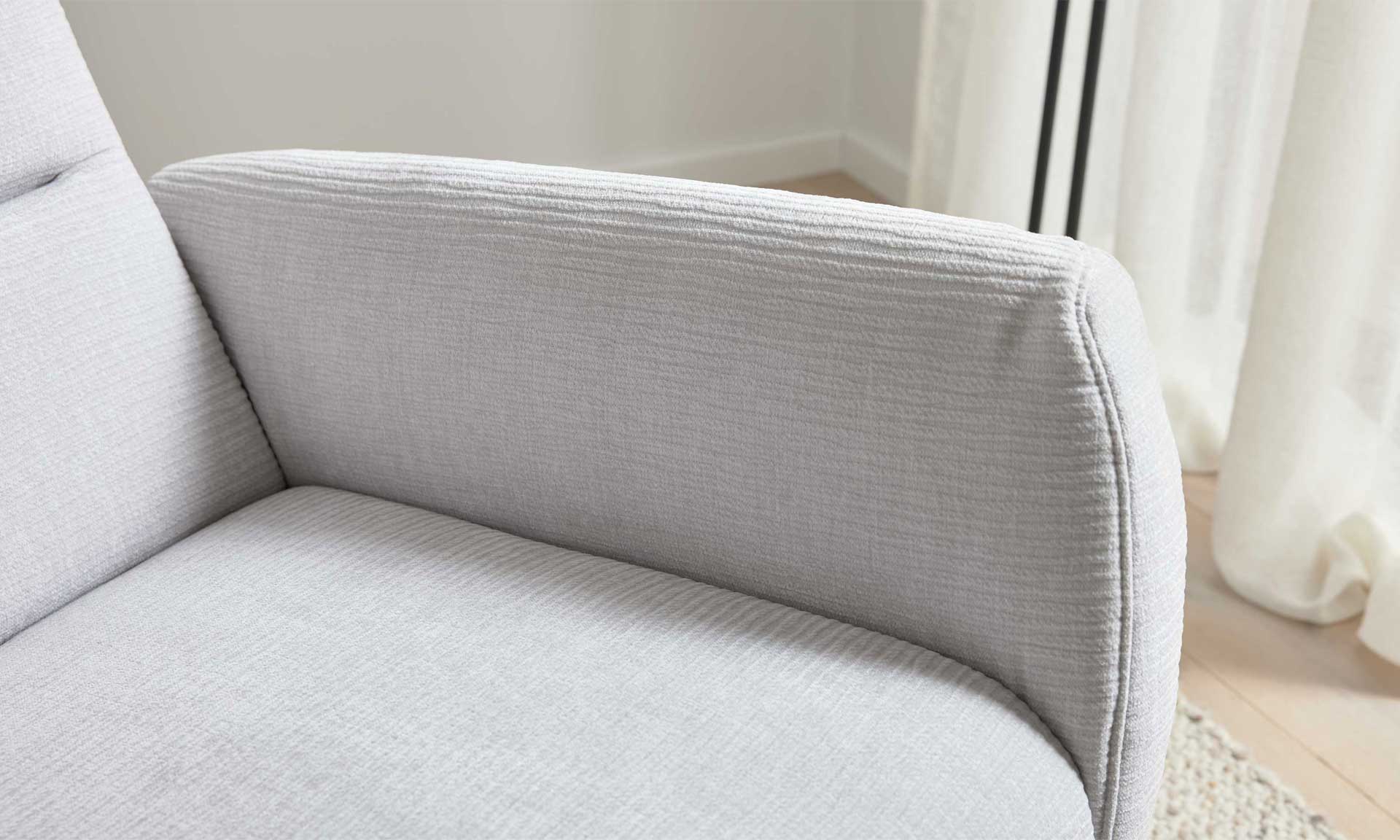 Relaxsessel in silbergrauer Cord-Optik