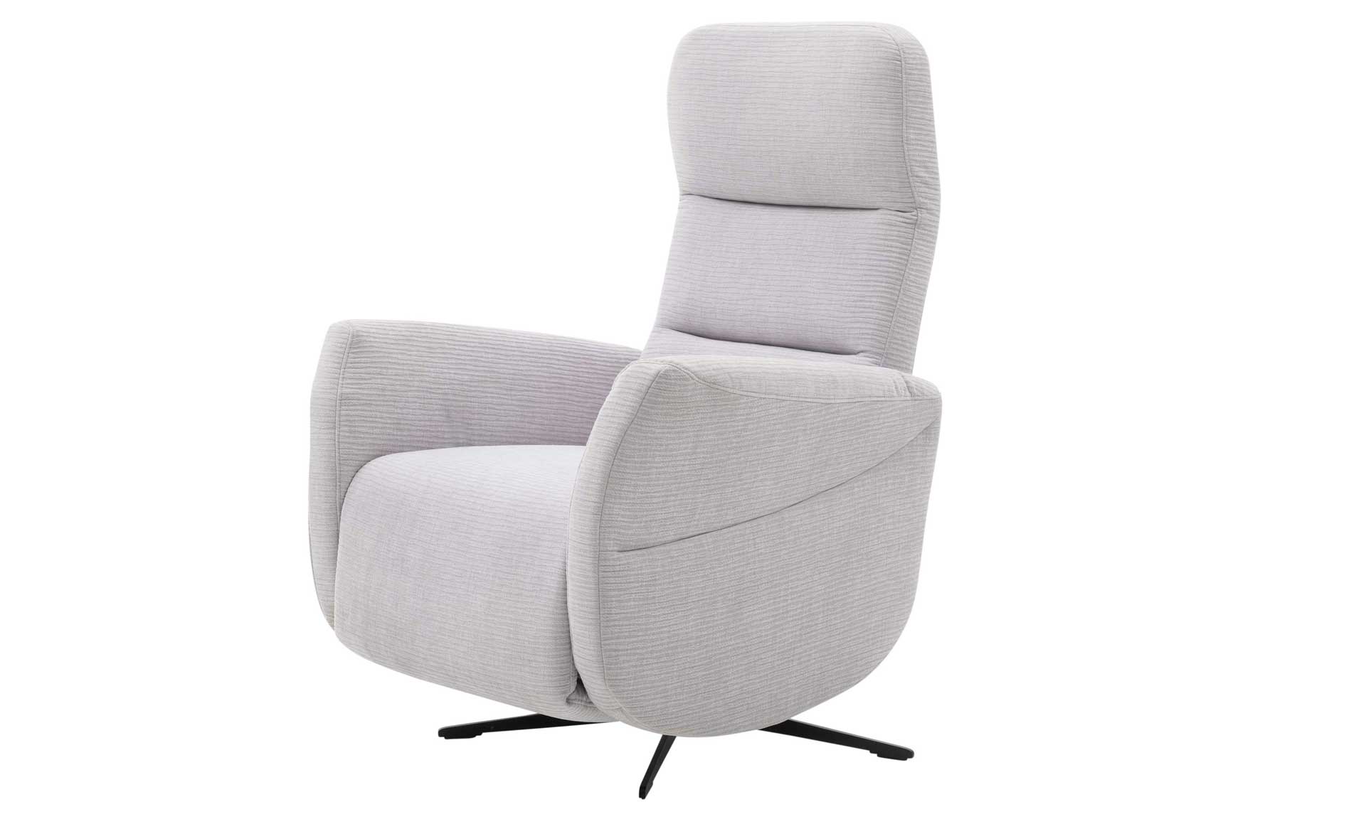 Relaxsessel in silbergrauer Cord-Optik